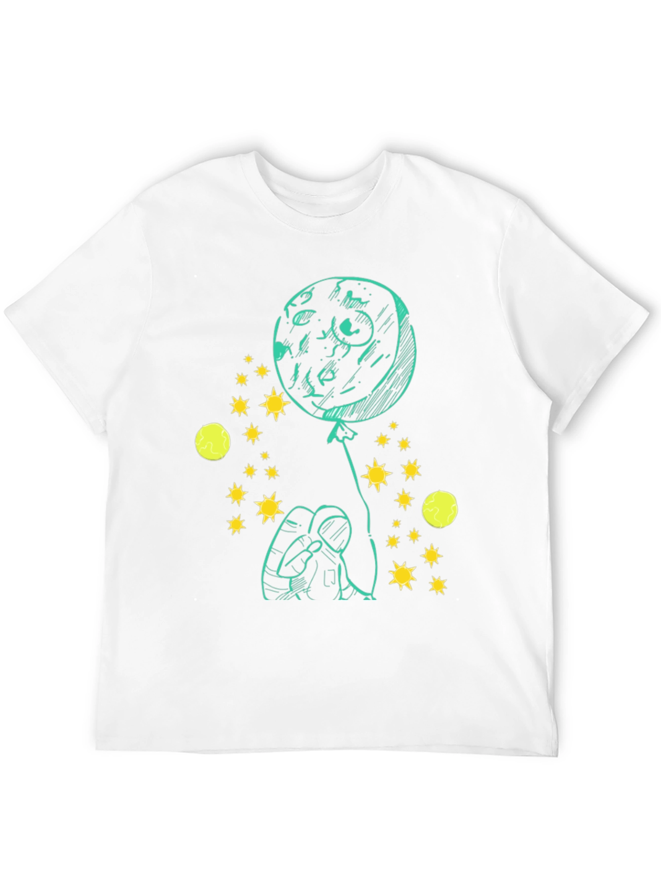 Astronaut Moon Balloon T-Shirt