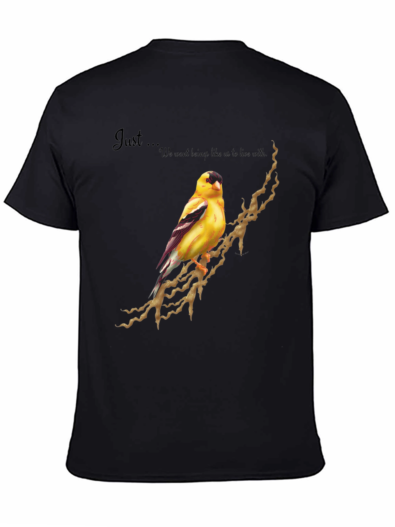 Goldfinch Bird Graphic Tee - Unique Design Shirt