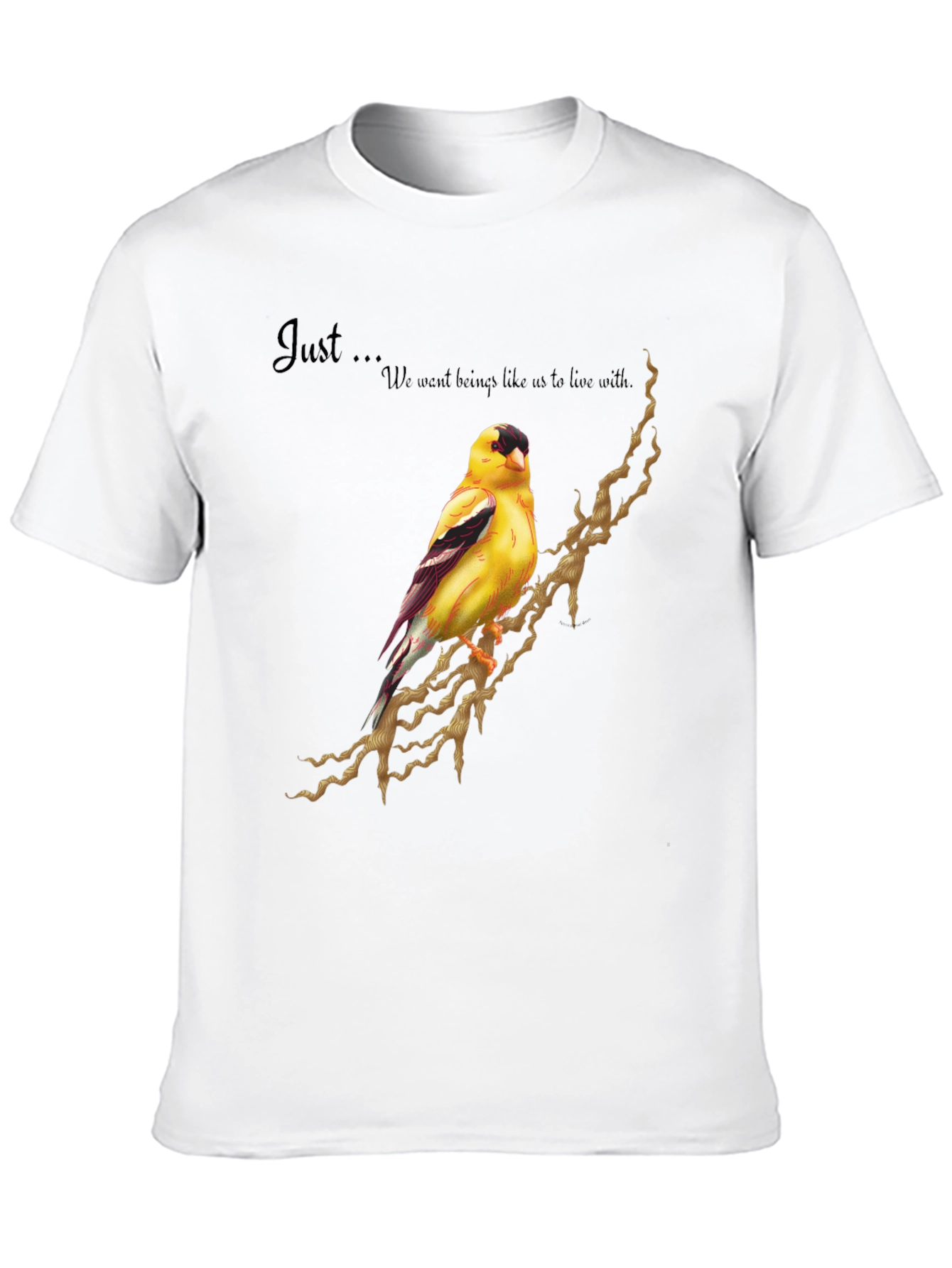 Goldfinch Bird Graphic Tee - Unique Design Shirt