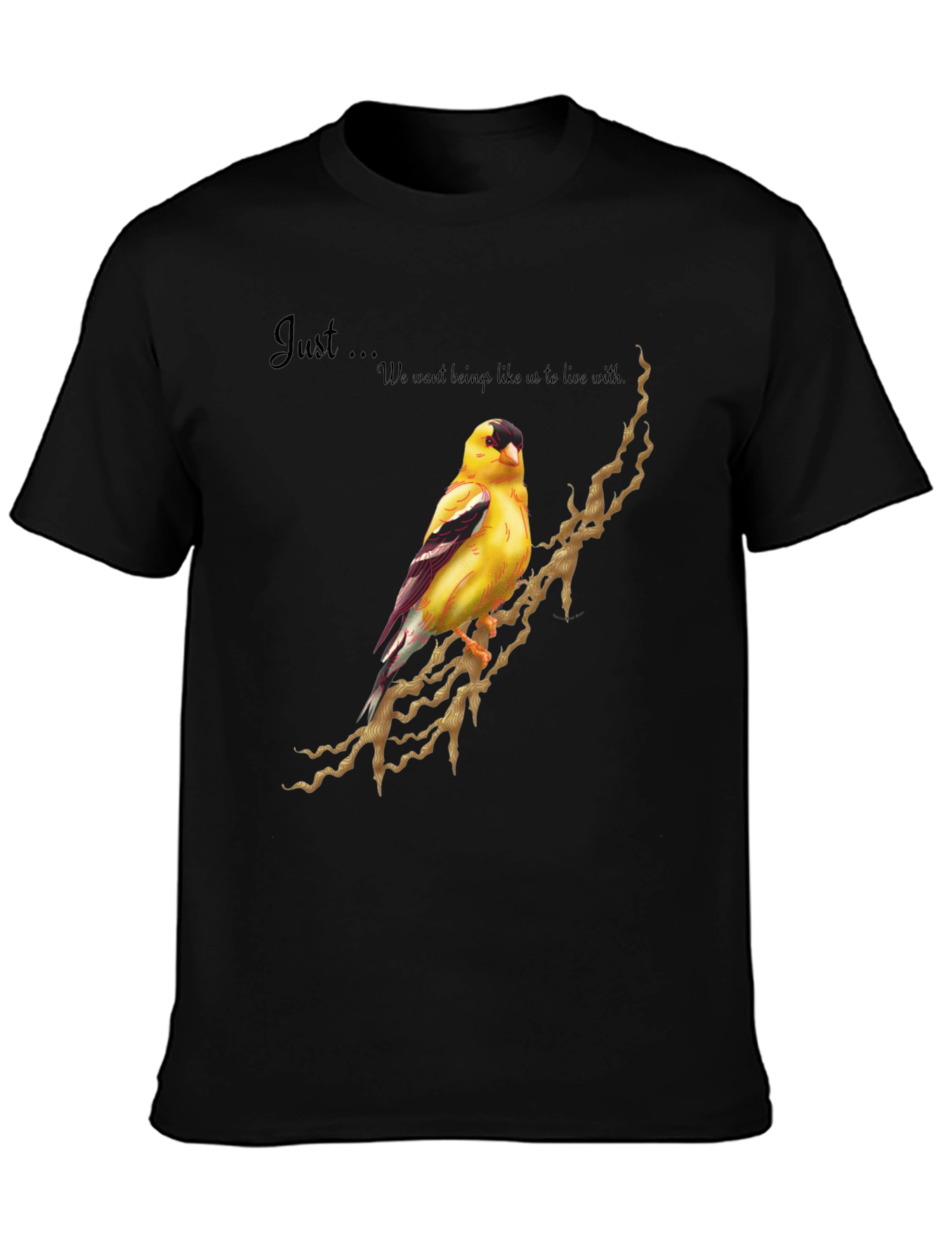 Goldfinch Bird Graphic Tee - Unique Design Shirt
