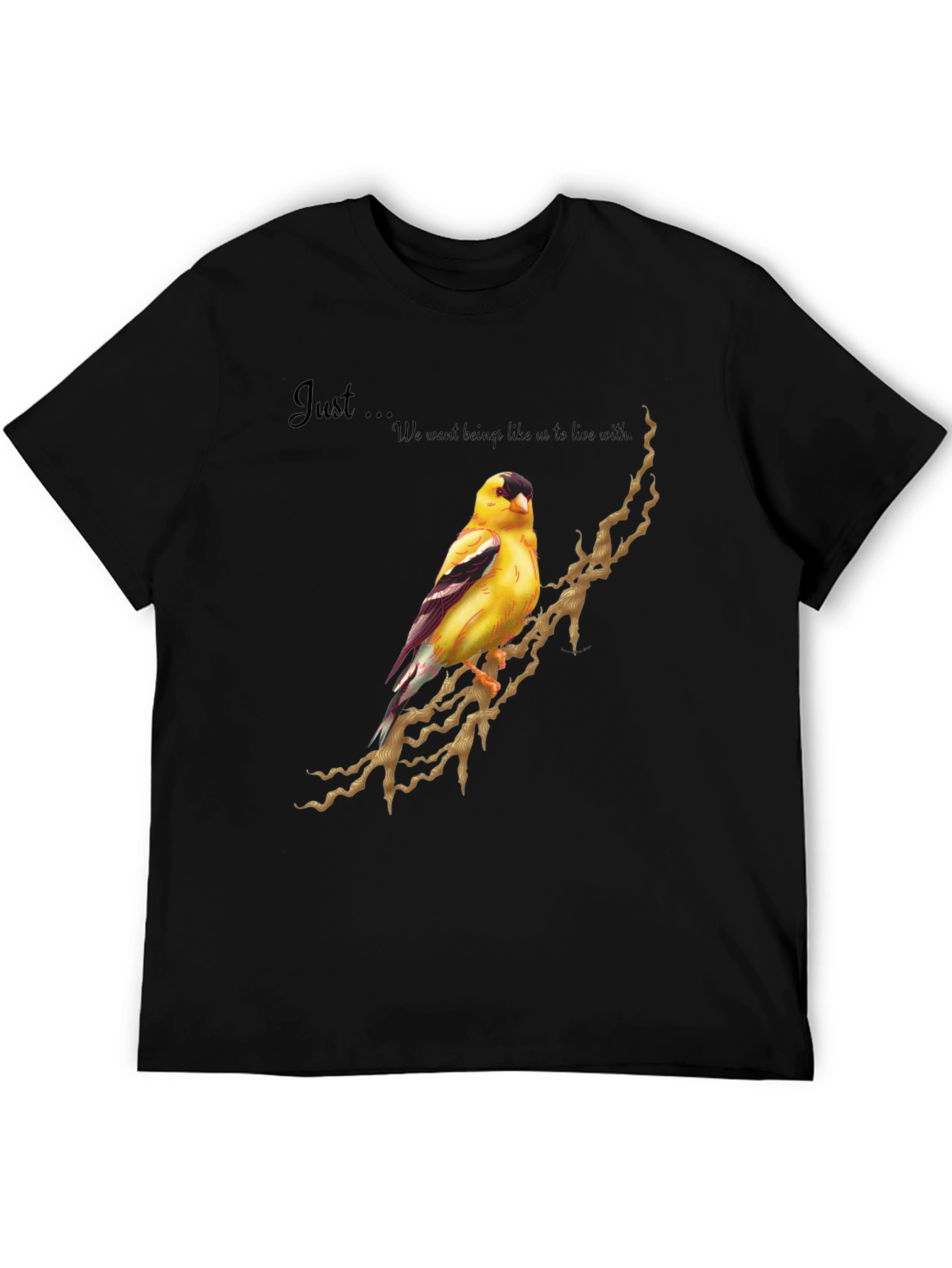 Goldfinch Bird Graphic Tee - Unique Design Shirt