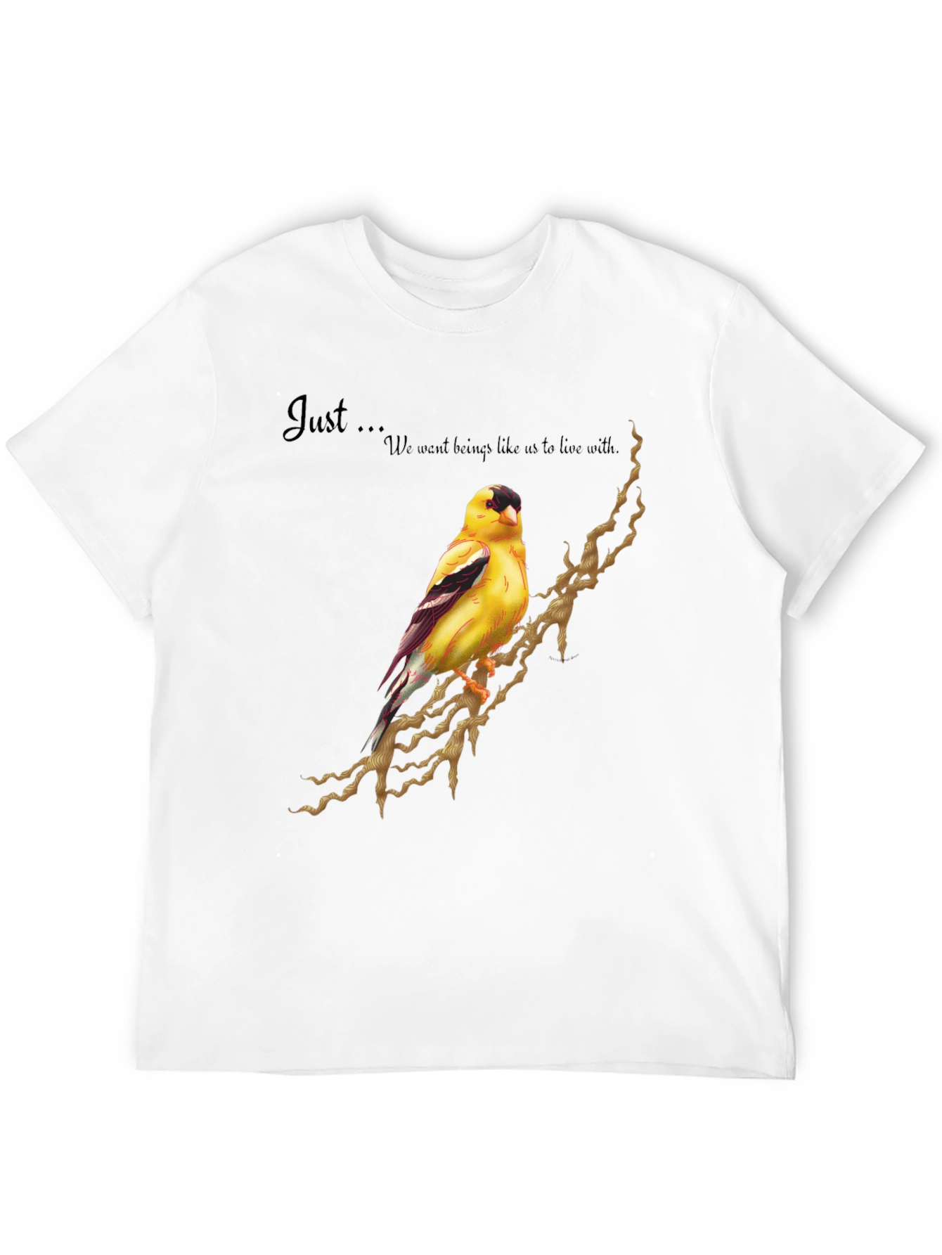 Goldfinch Bird Graphic Tee - Unique Design Shirt