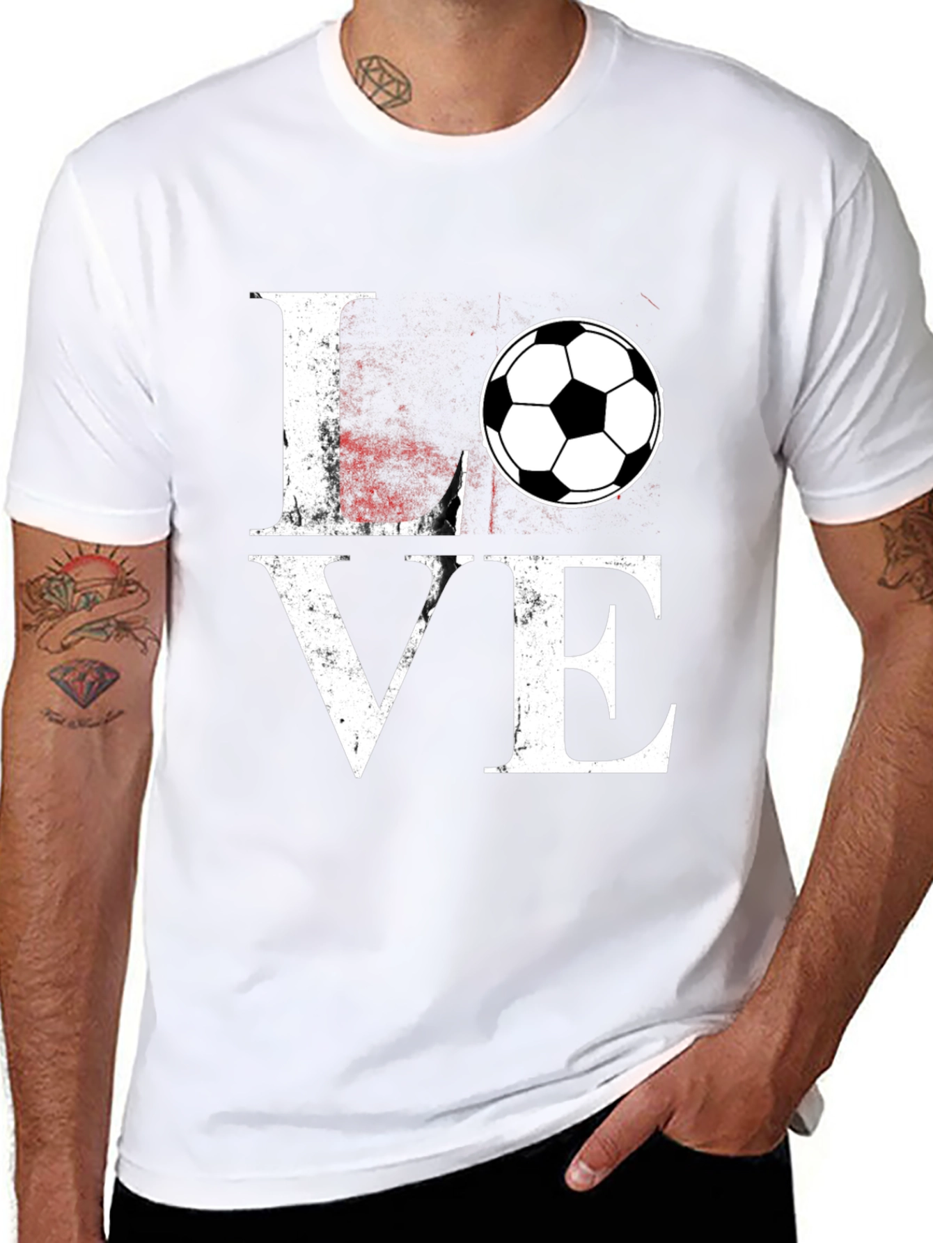 Soccer LOVE T-Shirt - Stylish Graphic Tee