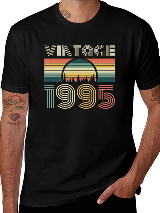 Vintage 1995 Graphic Tee - Retro Birthday Shirt