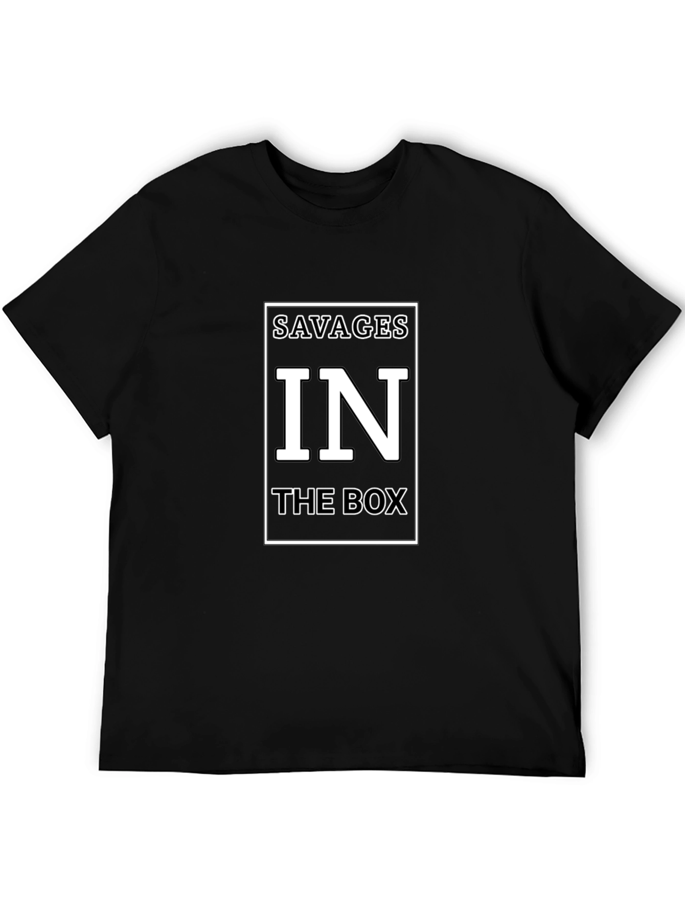 Savages in The Box Graphic T-Shirt - Black