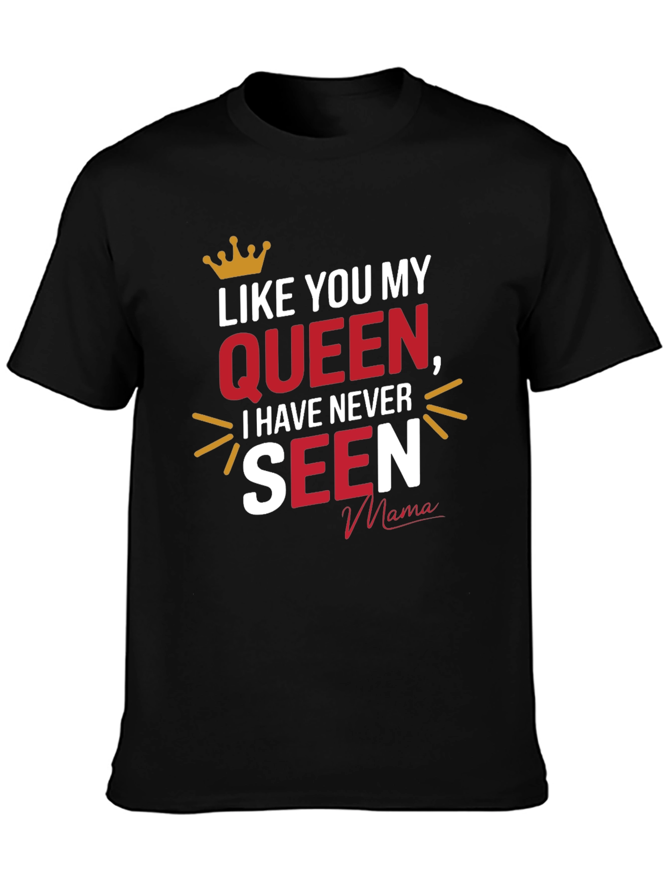 Queen Mama Black Graphic T-Shirt