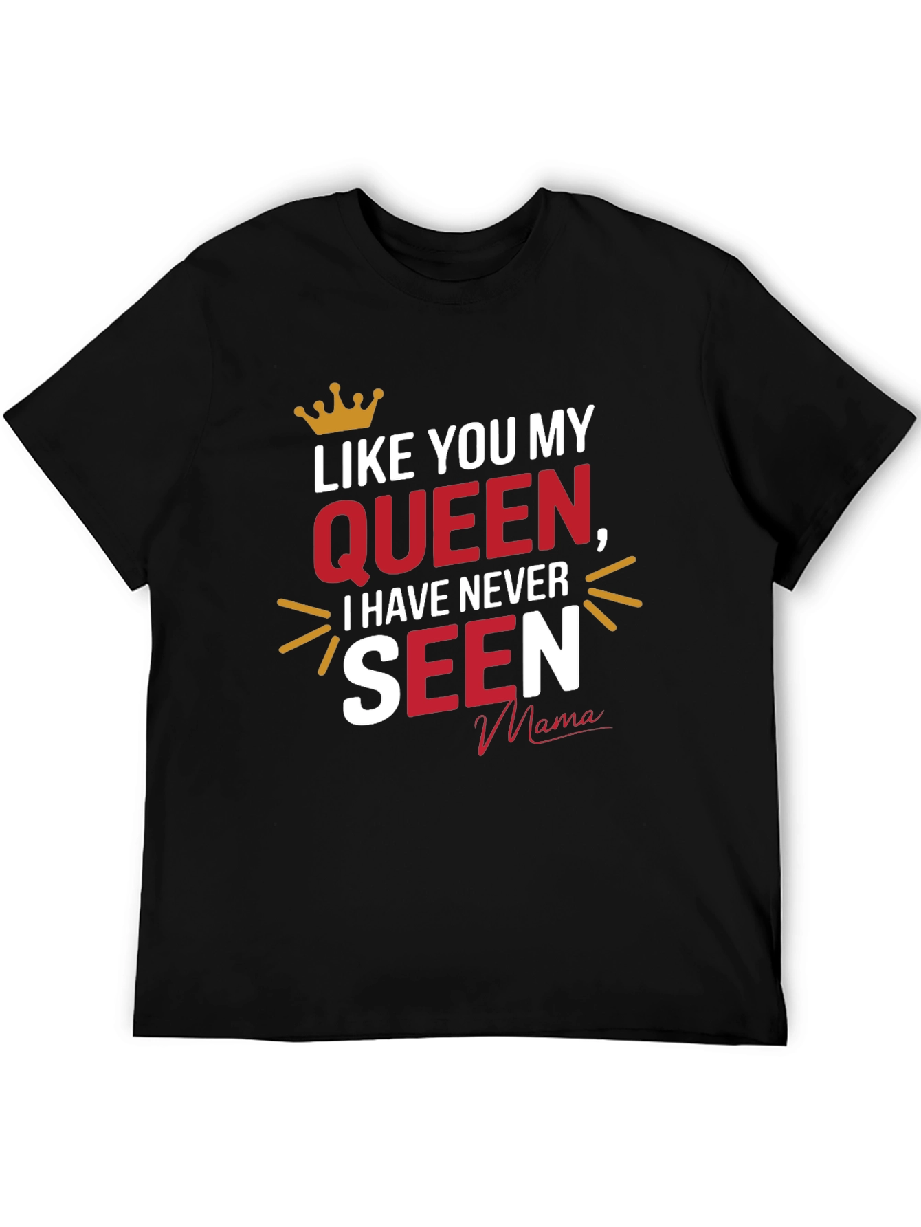Queen Mama Black Graphic T-Shirt