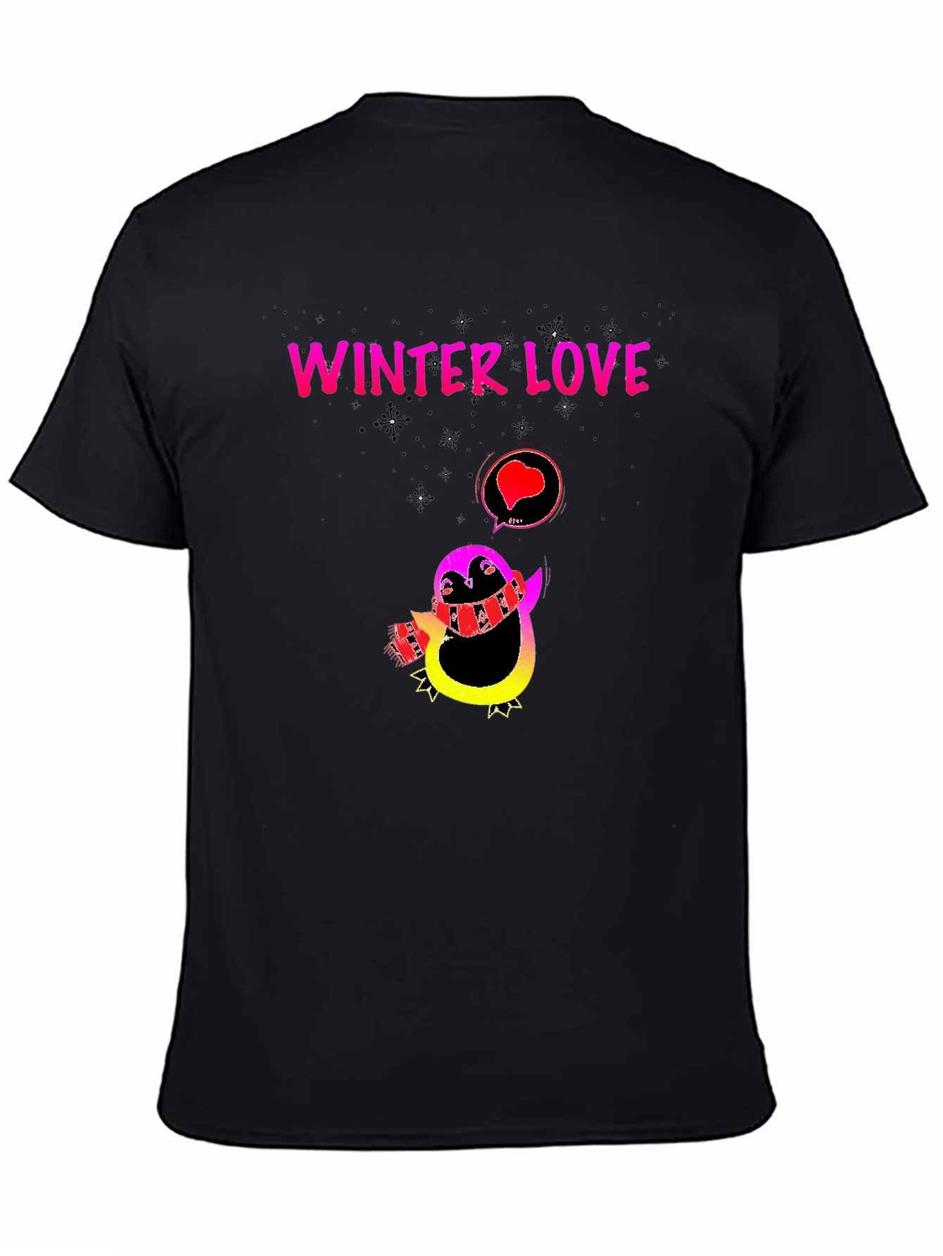 Winter Love Penguin Graphic Tee