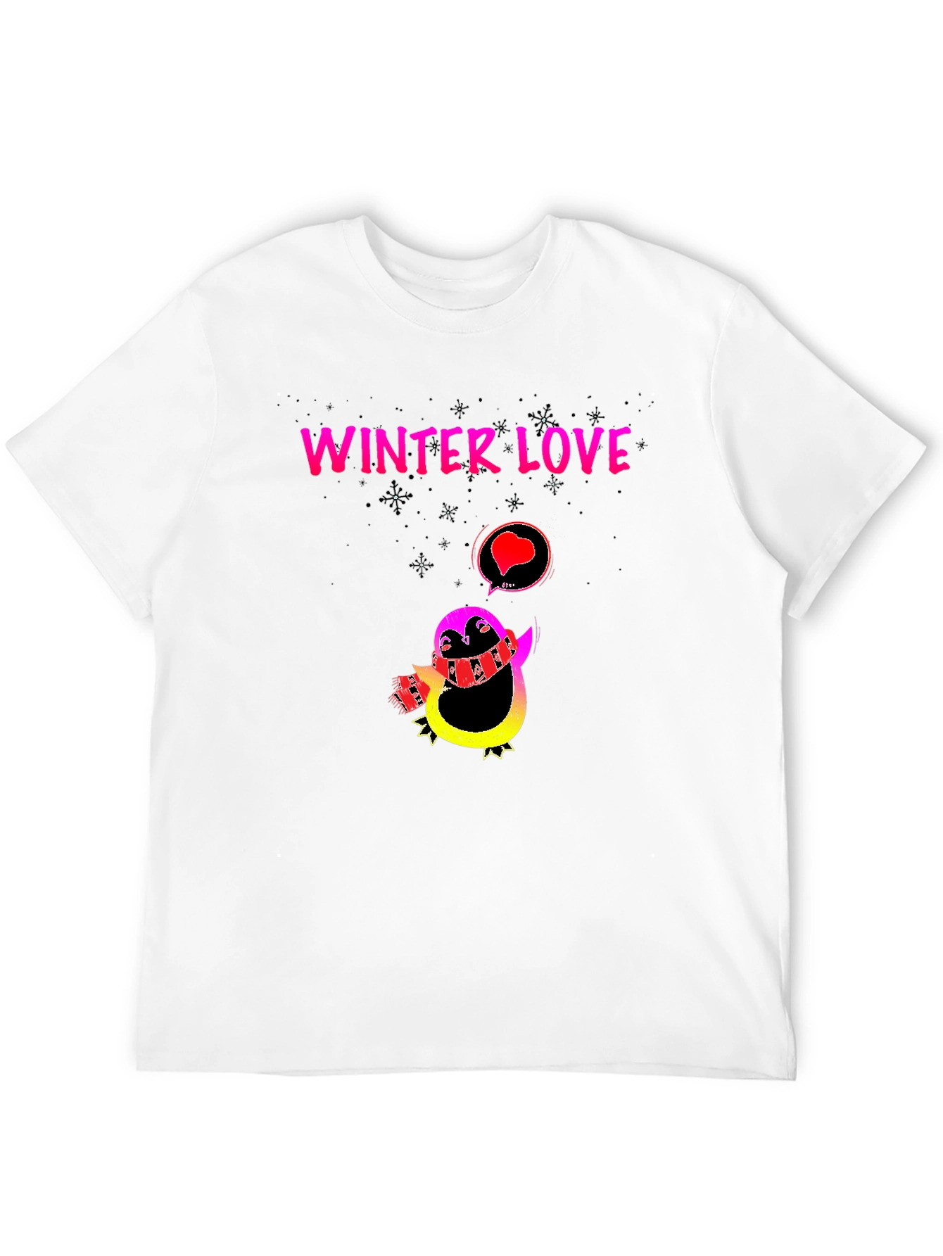 Winter Love Penguin Graphic Tee