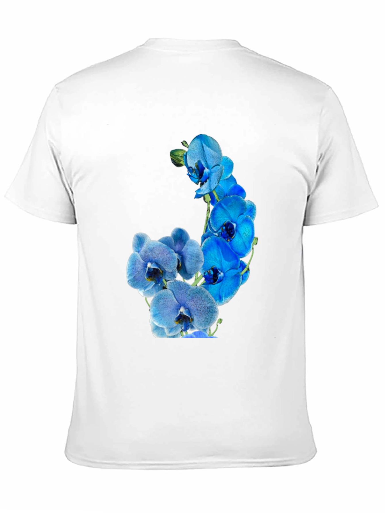 Floral Orchid Graphic Tee - Black