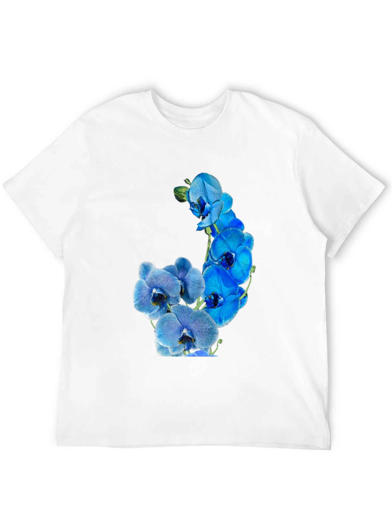 Floral Orchid Graphic Tee - Black