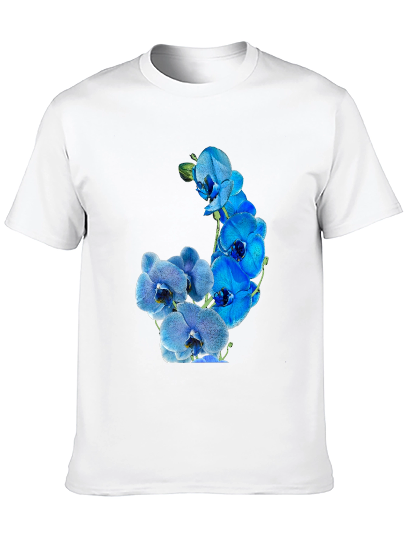 Floral Orchid Graphic Tee - Black