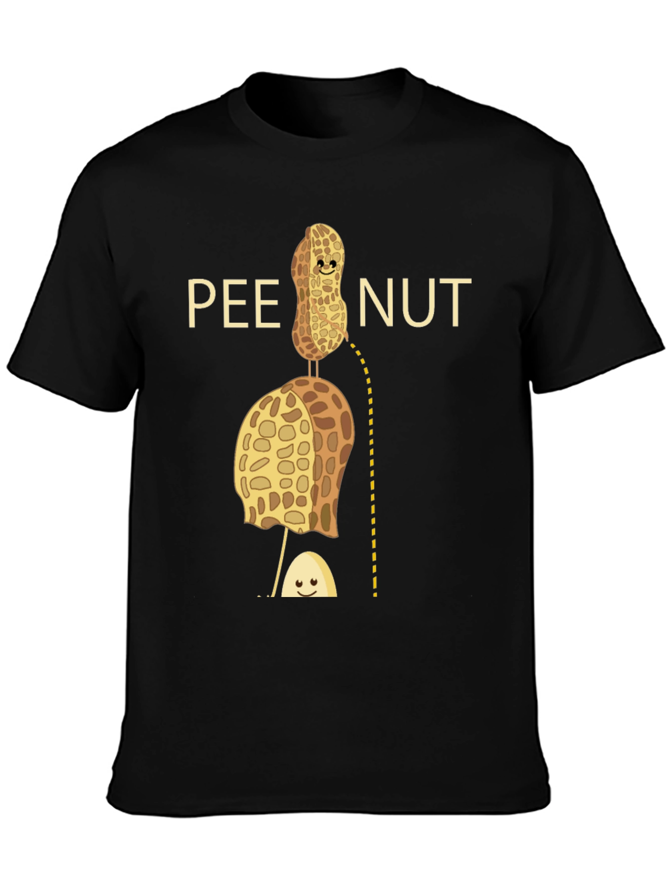 Pee Nut Pun Graphic T-Shirt - Unisex Cotton Tee