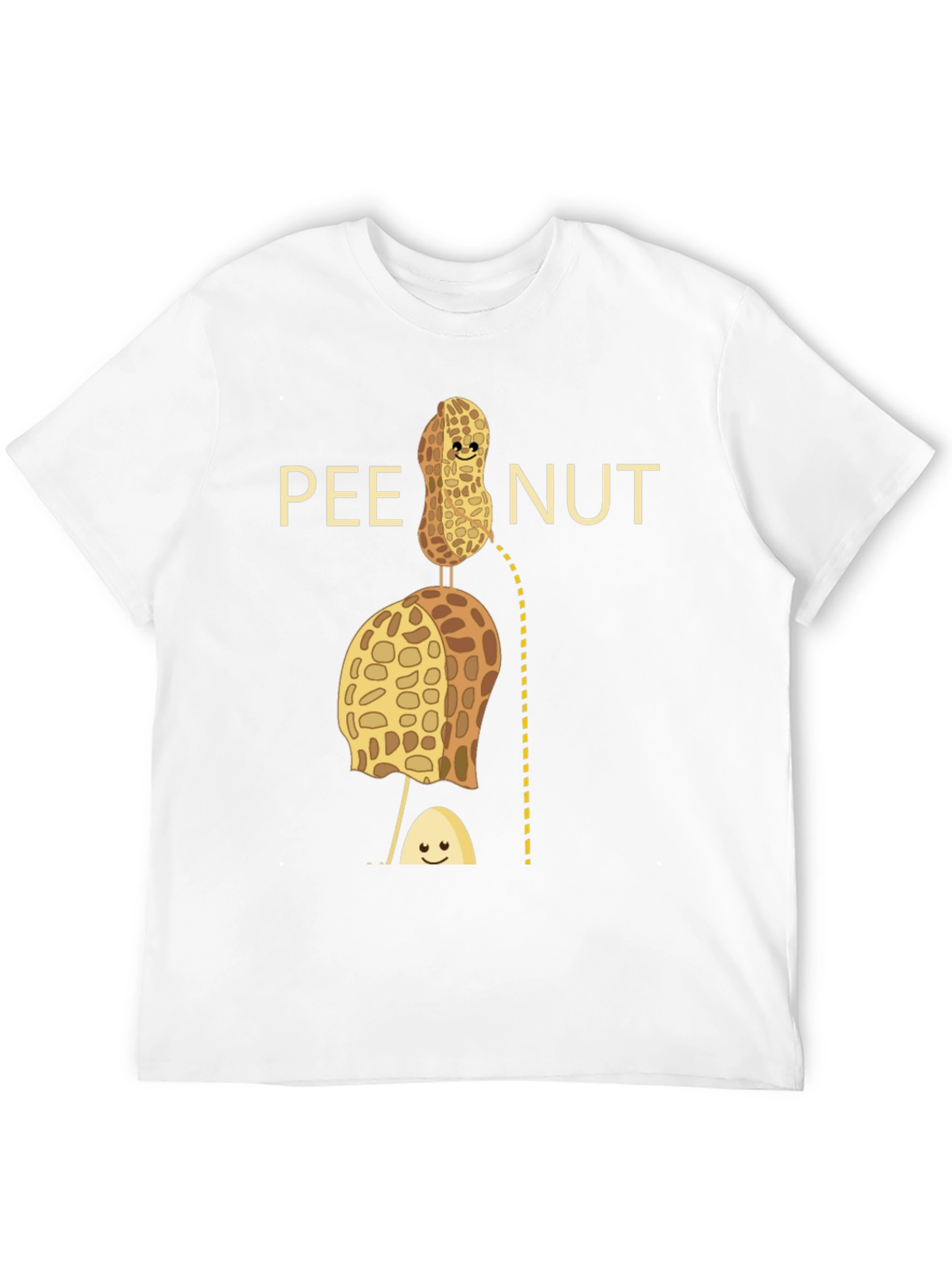 Pee Nut Pun Graphic T-Shirt - Unisex Cotton Tee