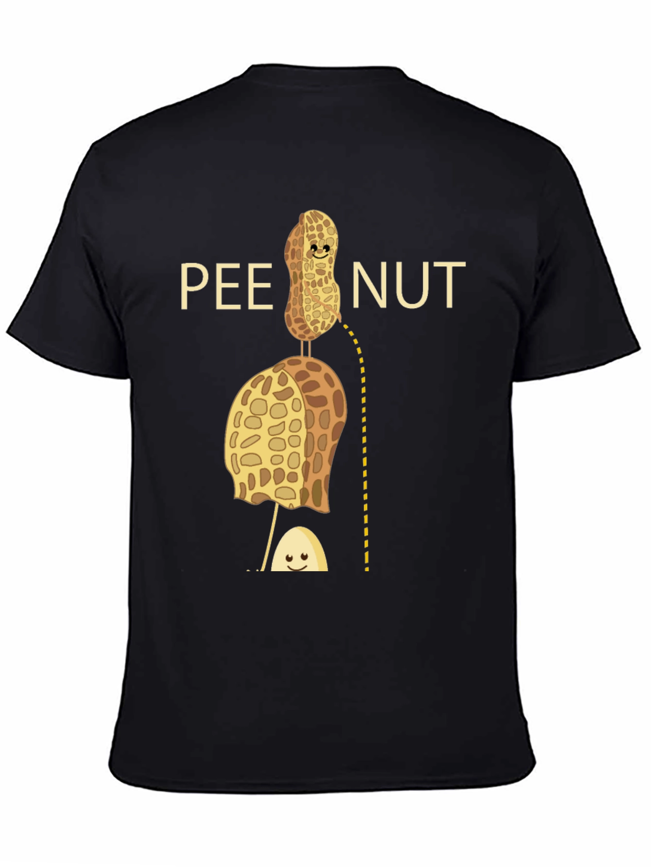Pee Nut Pun Graphic T-Shirt - Unisex Cotton Tee