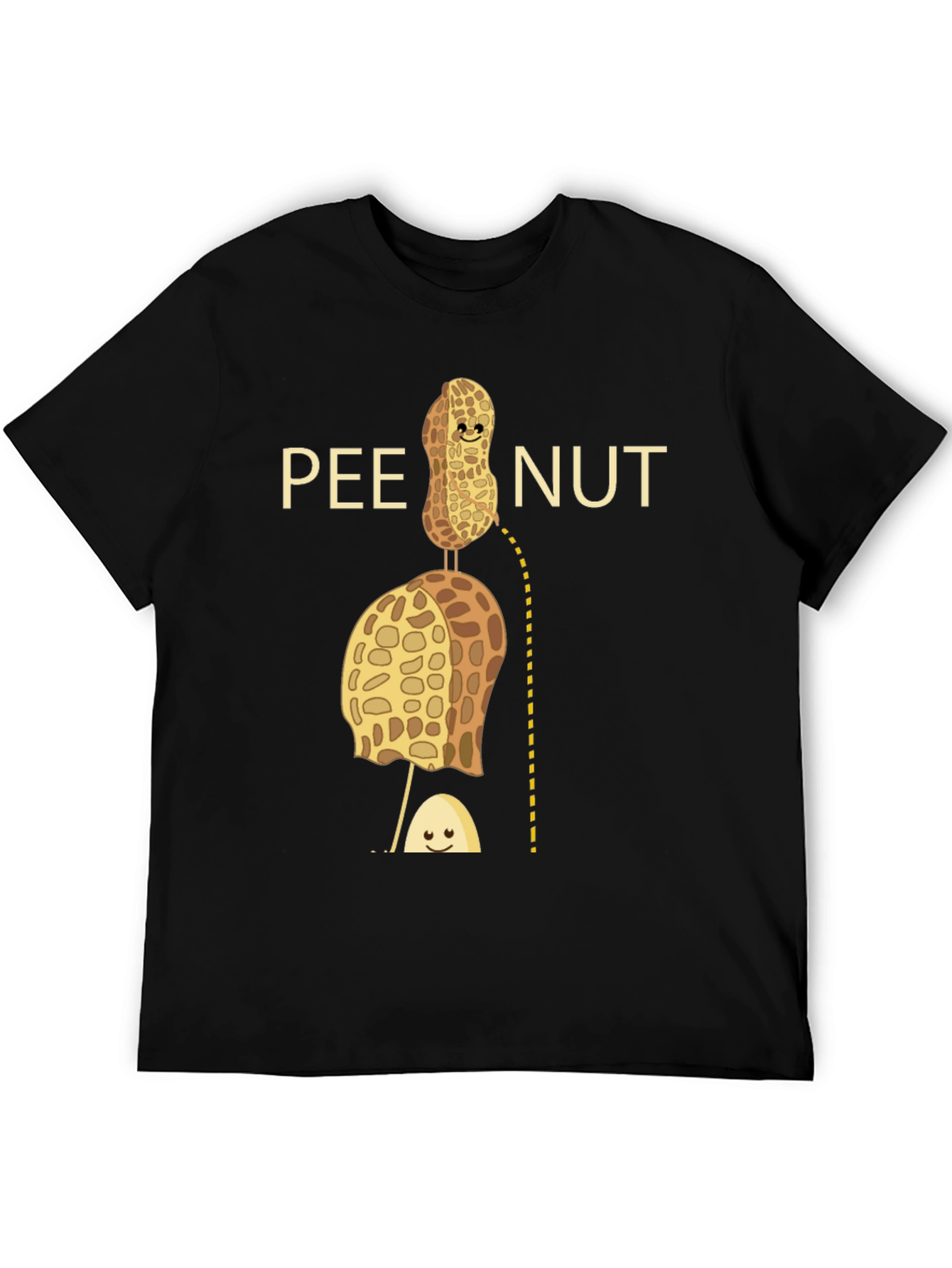 Pee Nut Pun Graphic T-Shirt - Unisex Cotton Tee