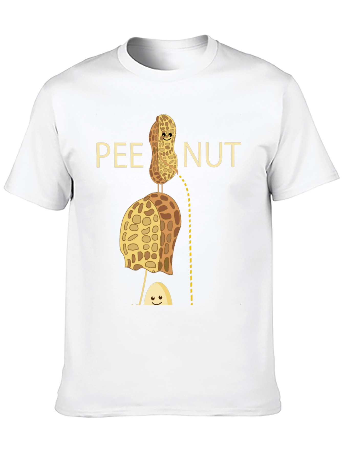 Pee Nut Pun Graphic T-Shirt - Unisex Cotton Tee