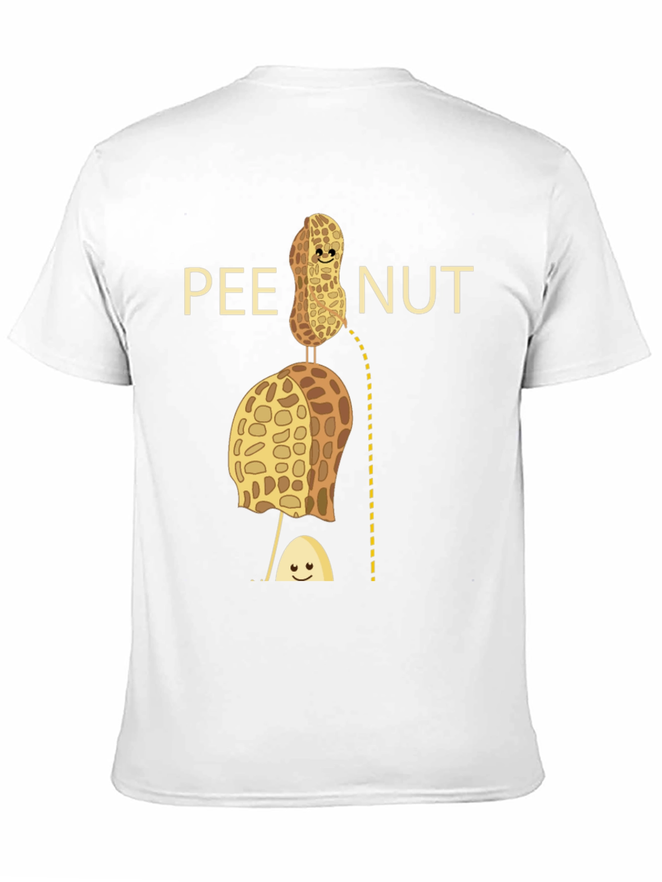 Pee Nut Pun Graphic T-Shirt - Unisex Cotton Tee