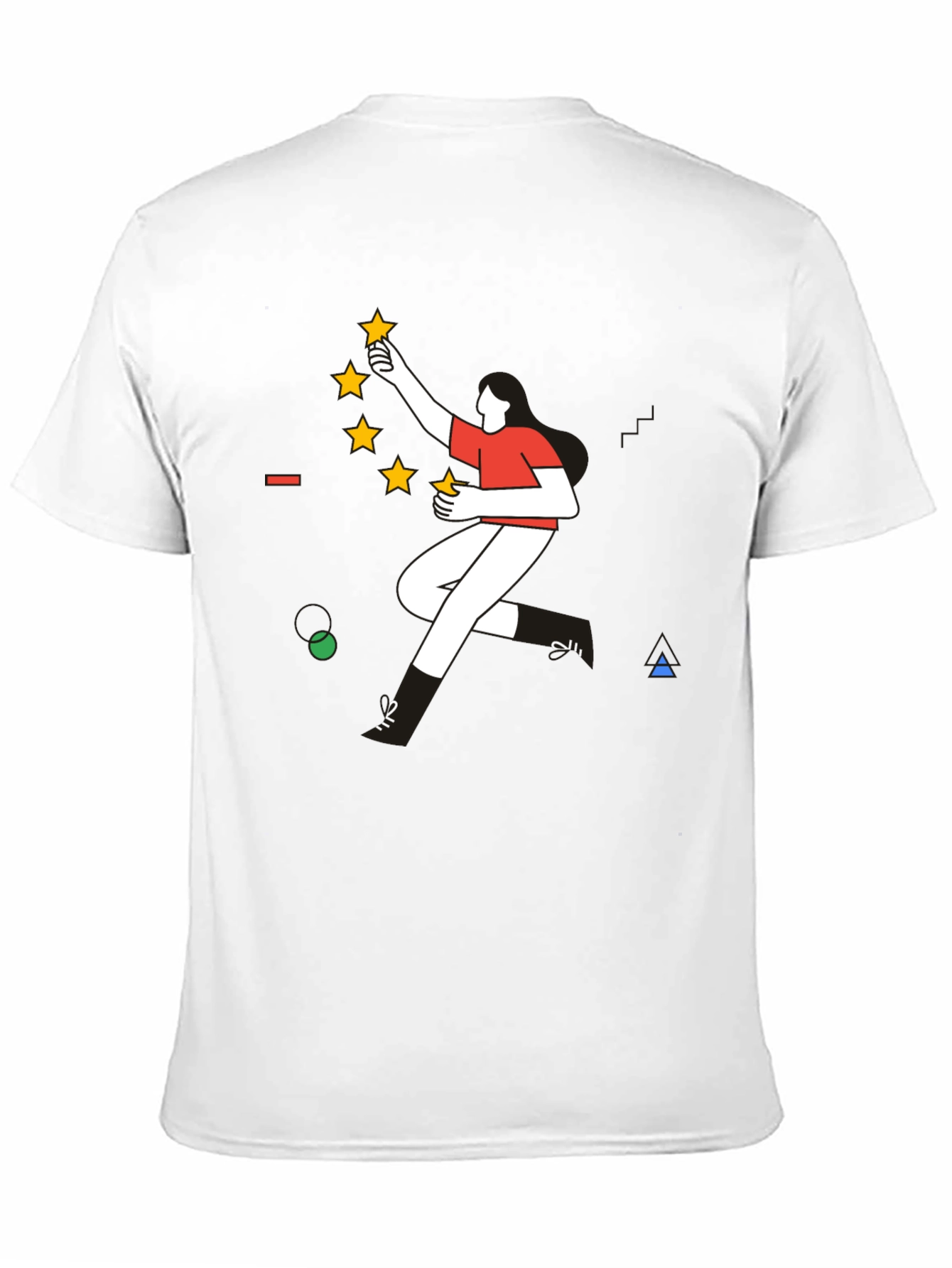 Modern Graphic Tee - Reach for the Stars
