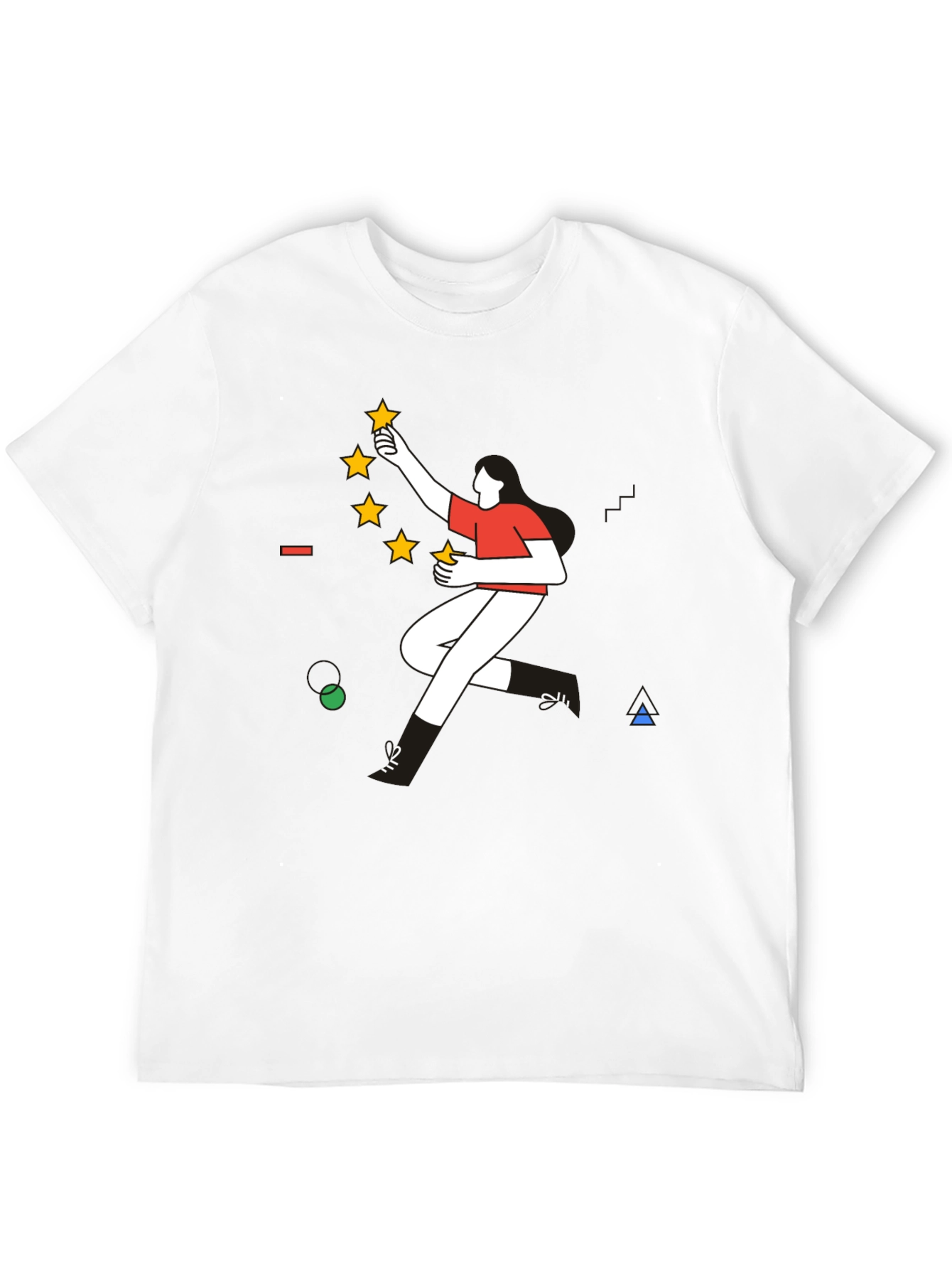 Modern Graphic Tee - Reach for the Stars