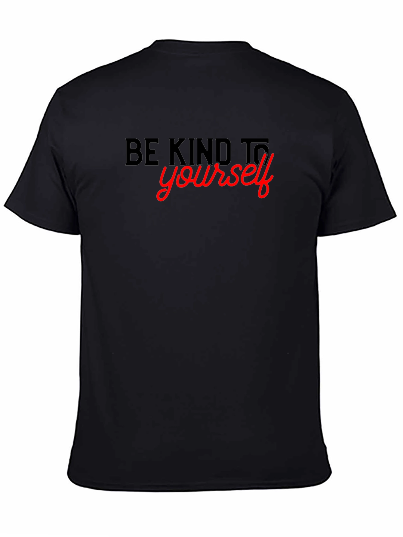 Be Kind to Yourself Black Graphic Tee