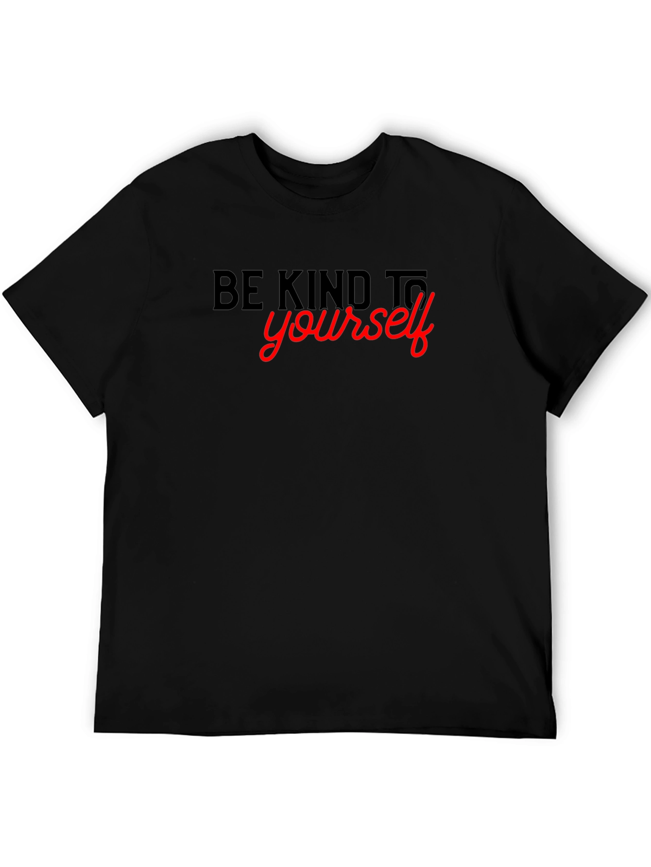 Be Kind to Yourself Black Graphic Tee