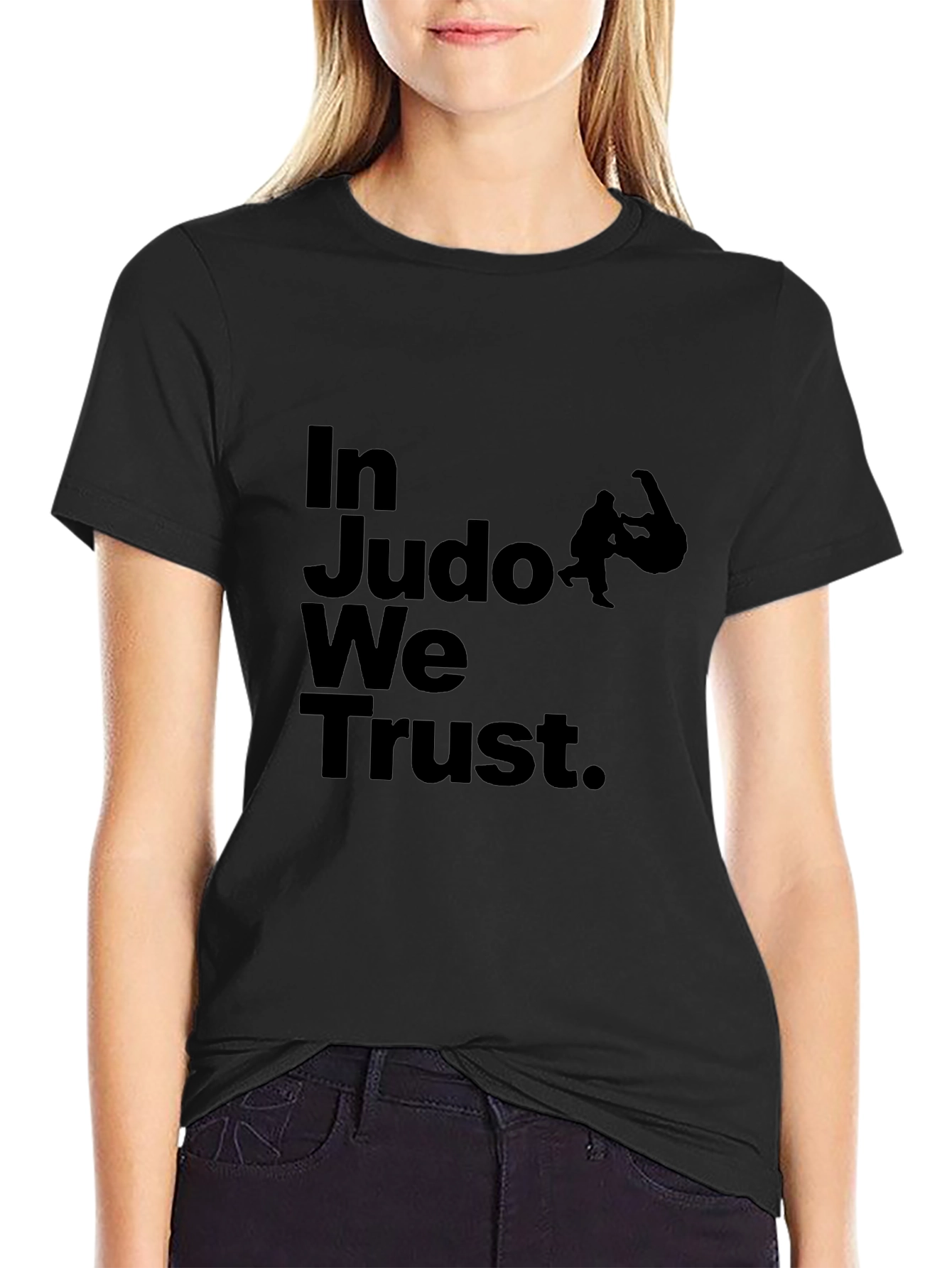 In Judo We Trust Black T-Shirt