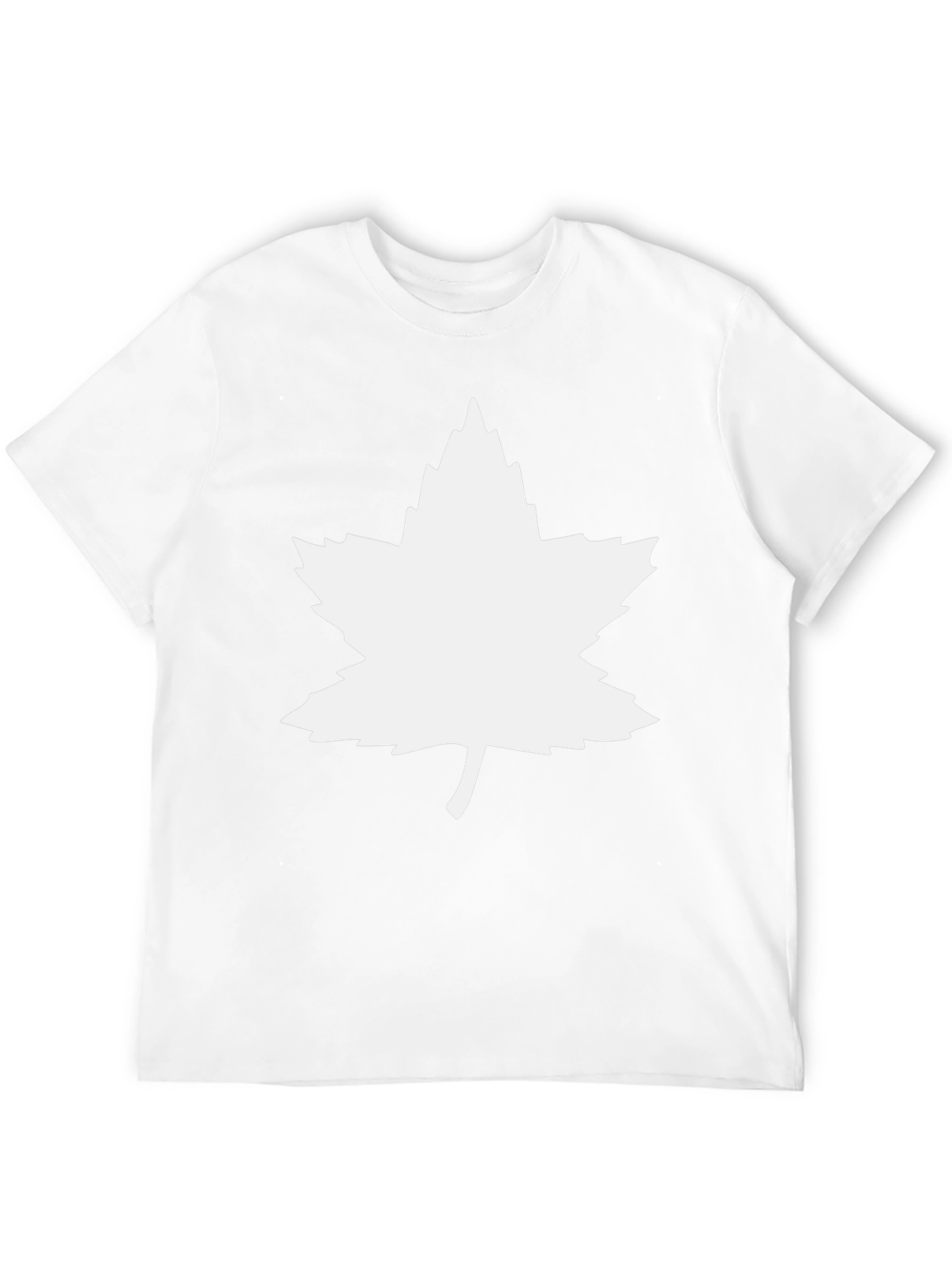 Maple Leaf Black T-Shirt - Nature Graphic Tee