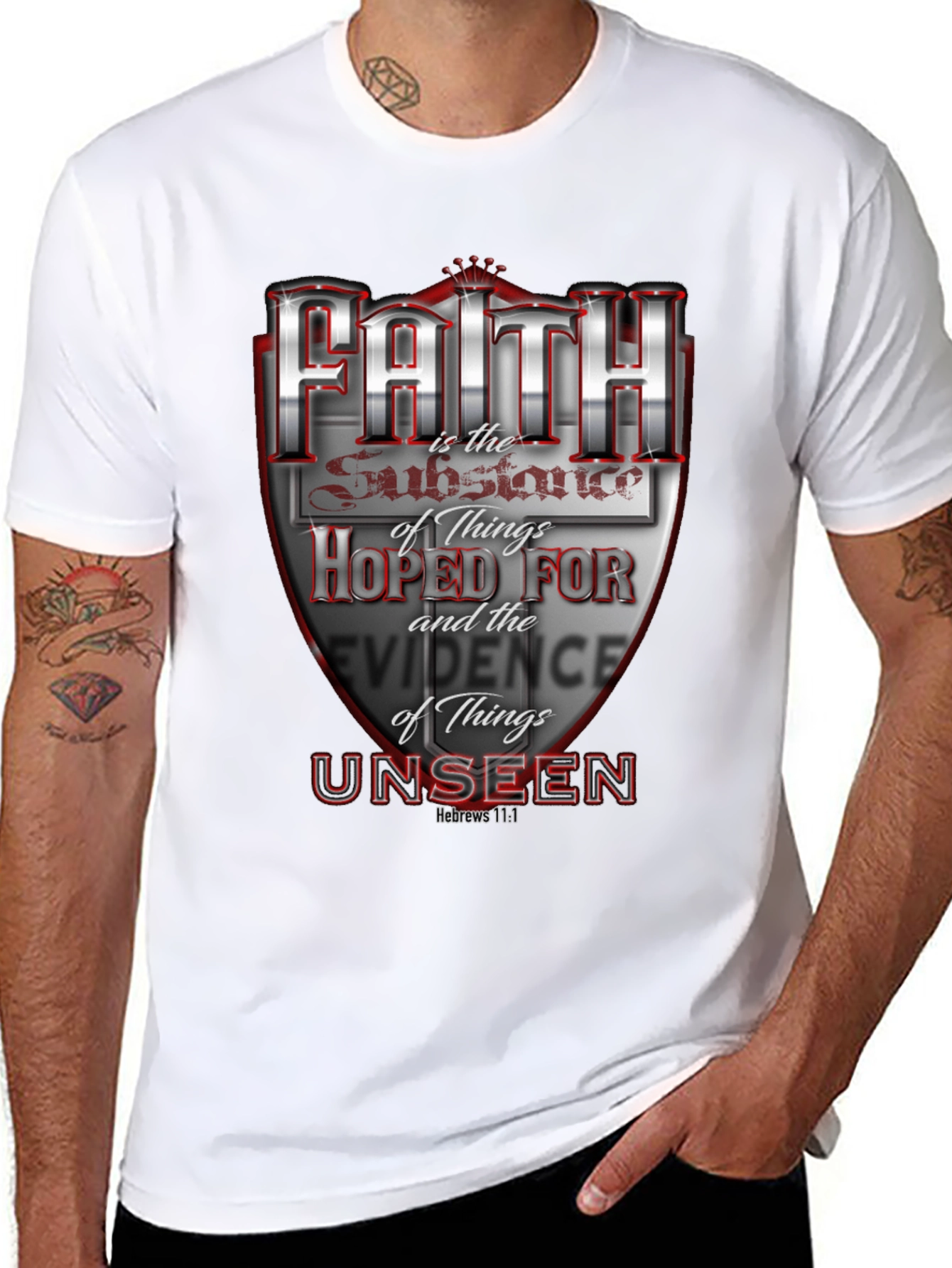 Faith Hebrews 11:1 Graphic T-Shirt