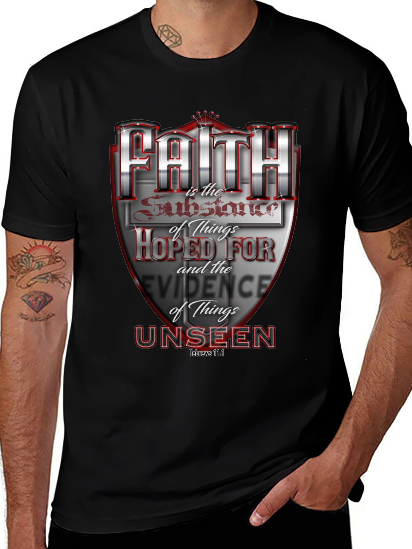 Faith Hebrews 11:1 Graphic T-Shirt