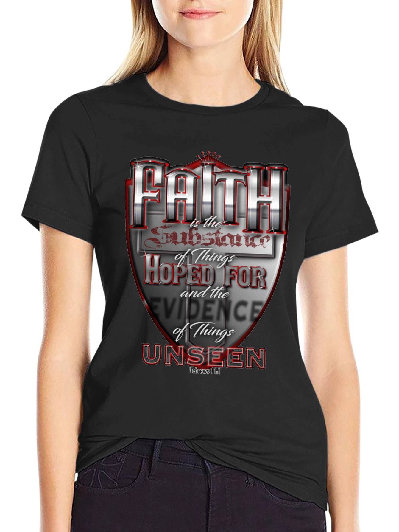 Faith Hebrews 11:1 Graphic T-Shirt