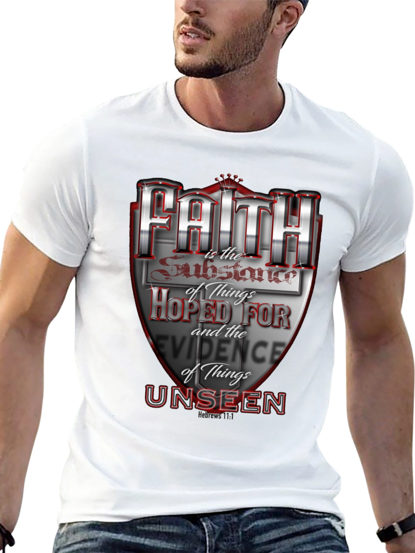 Faith Hebrews 11:1 Graphic T-Shirt