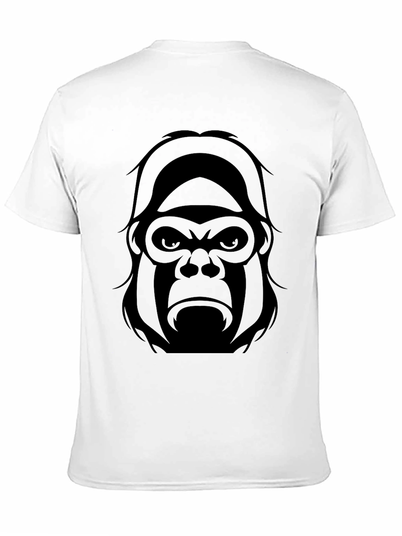 Mens Black Gorilla Graphic T-Shirt