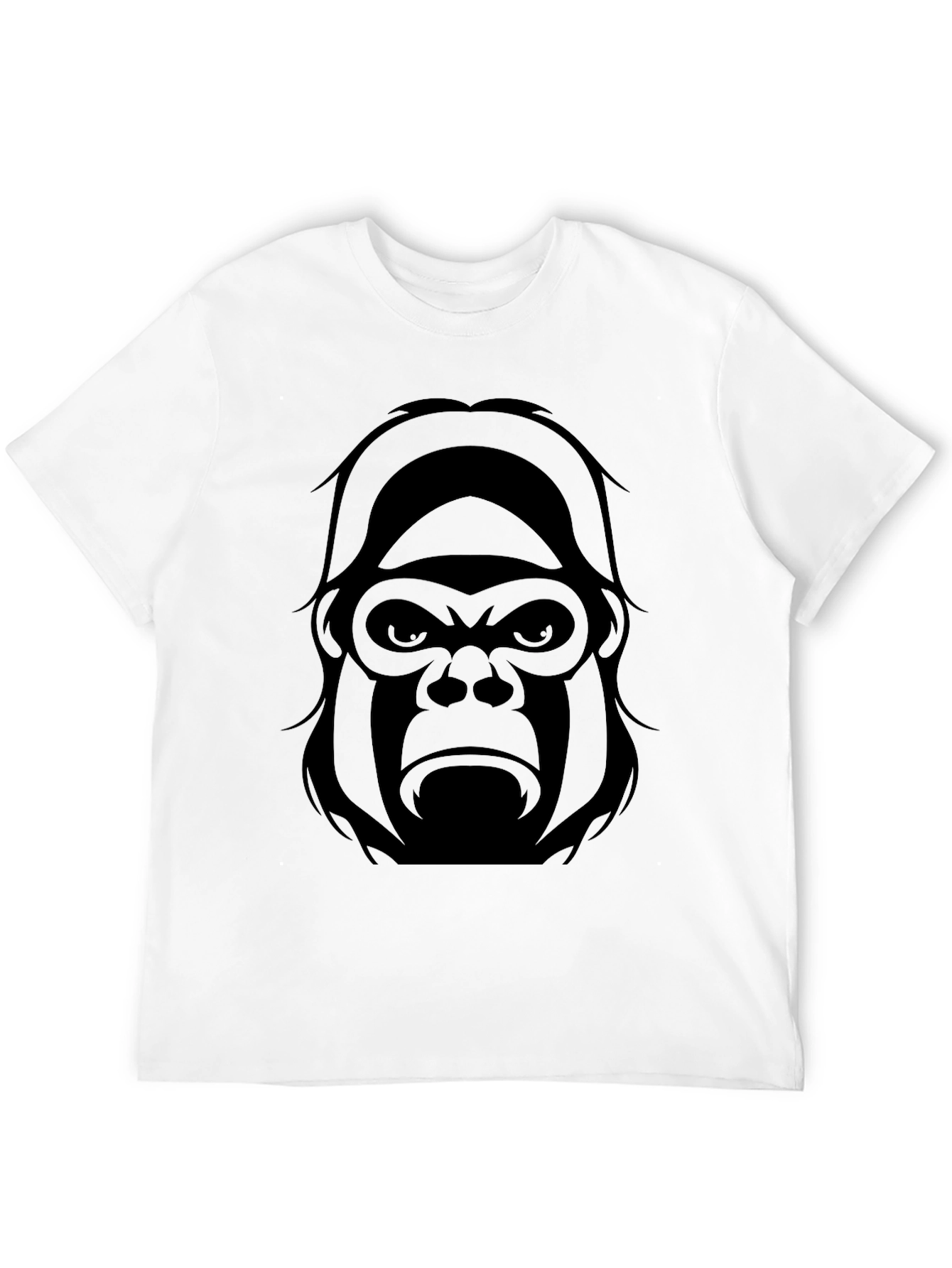 Mens Black Gorilla Graphic T-Shirt