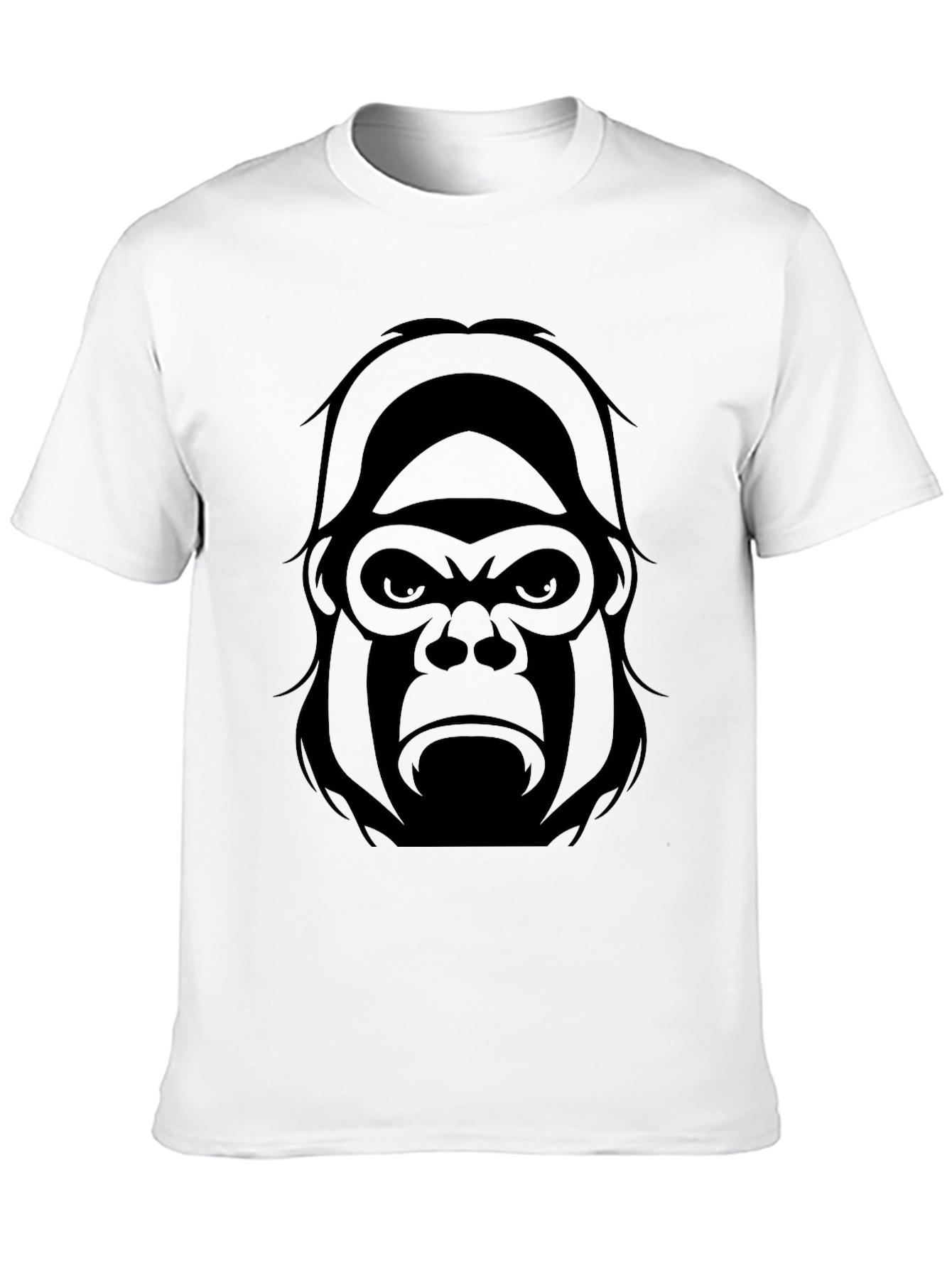 Mens Black Gorilla Graphic T-Shirt