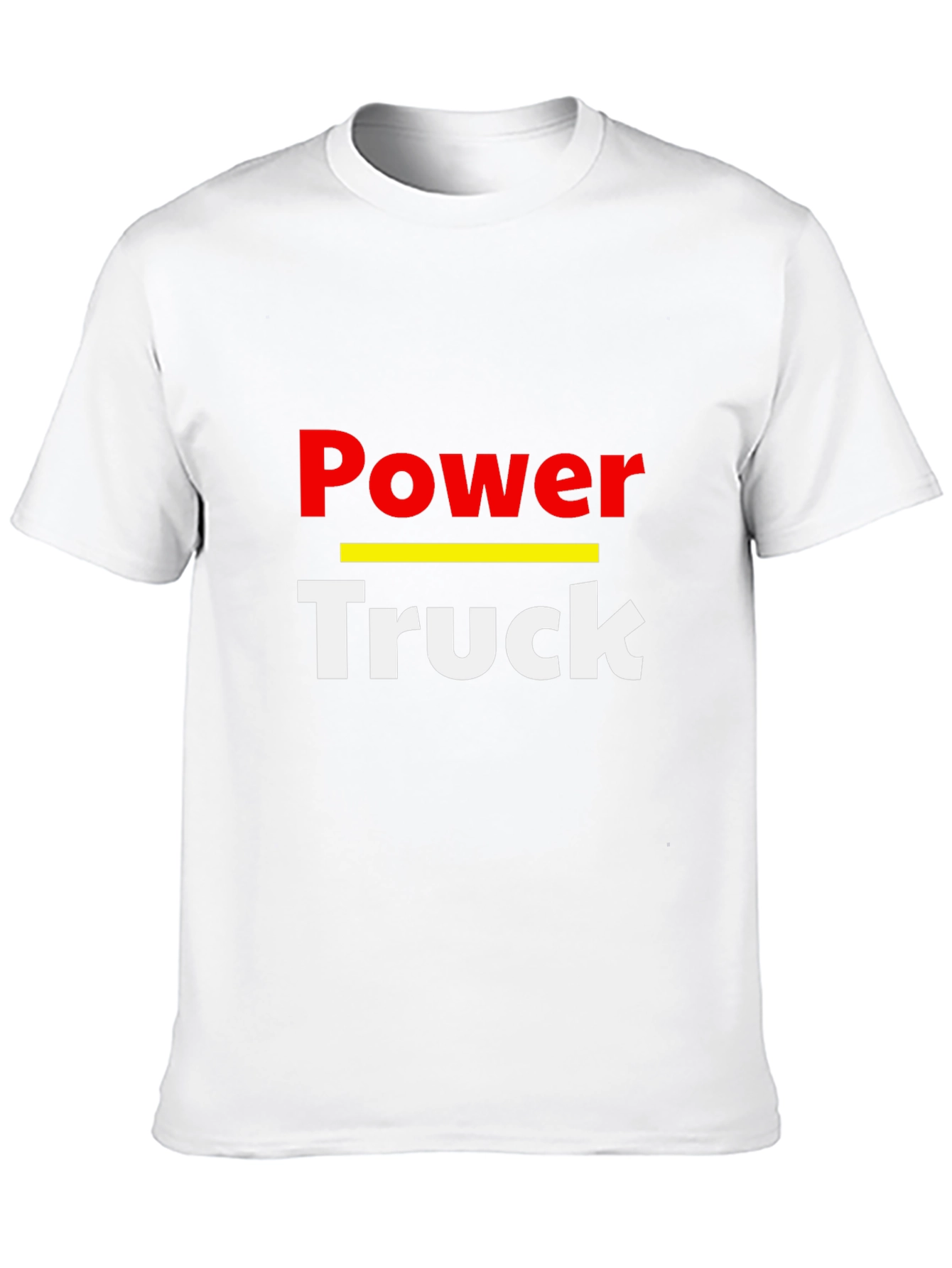 Power Truck Graphic T-Shirt - Black Crew Neck Tee