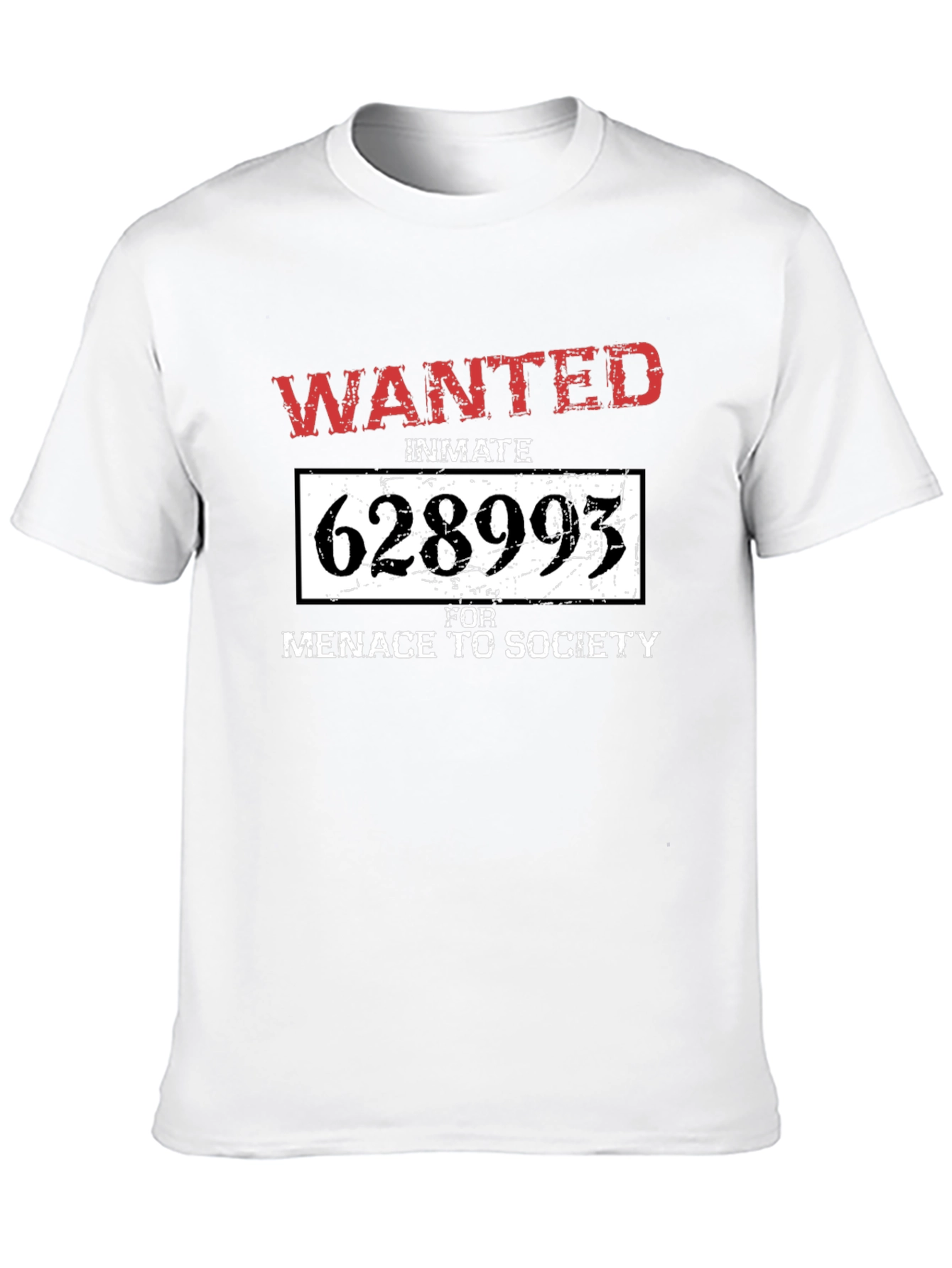 Wanted Inmate T-Shirt: Menace to Society Tee