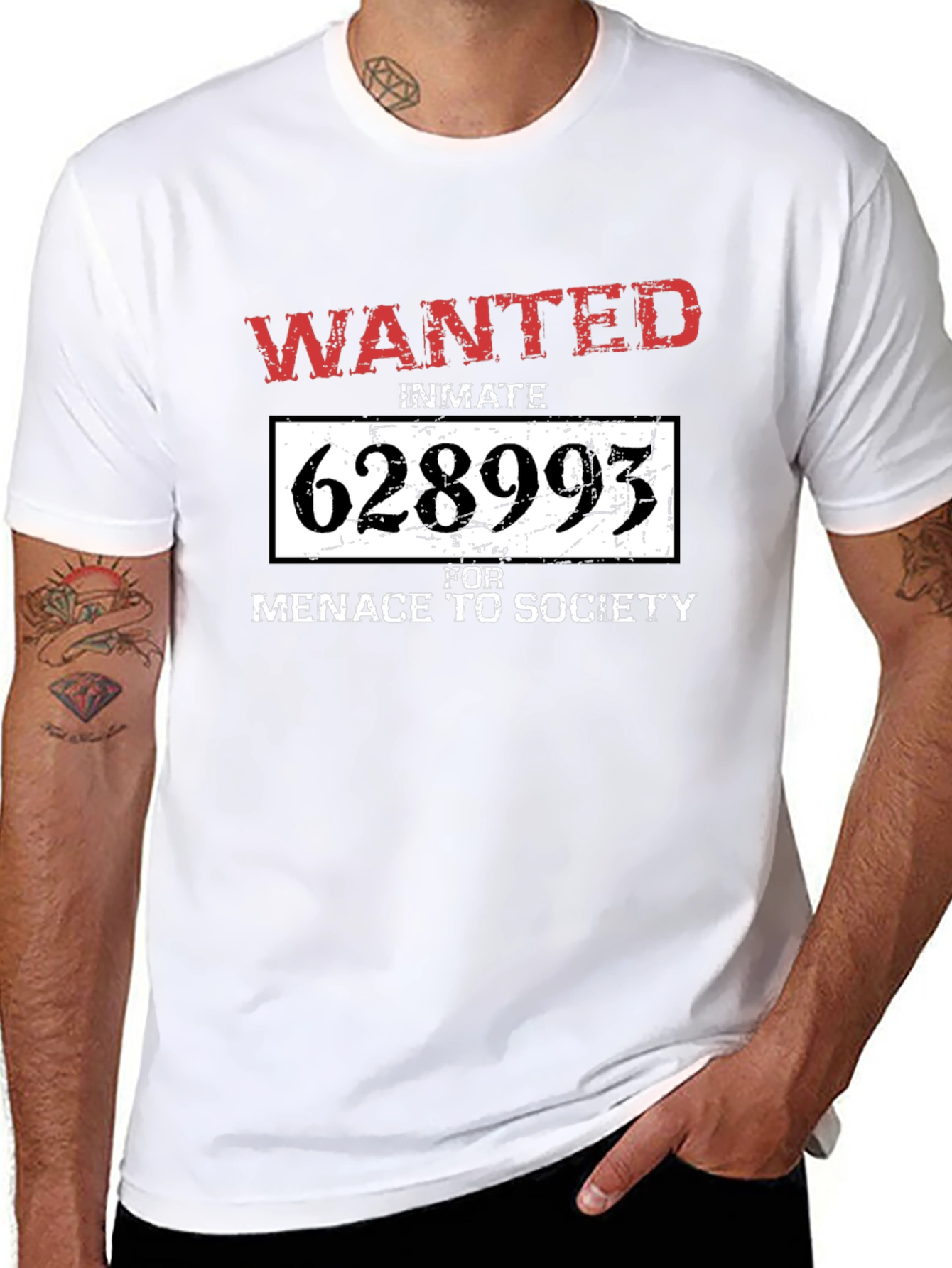 Wanted Inmate T-Shirt: Menace to Society Tee