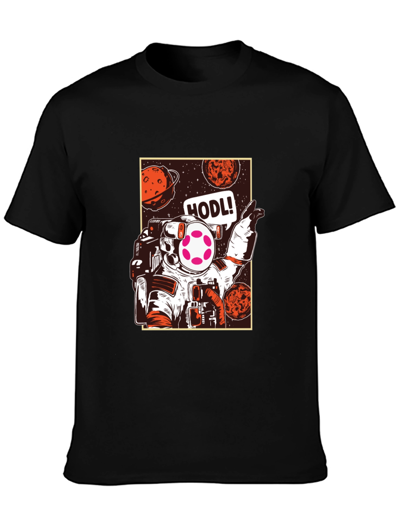 Astronaut HODL T-Shirt - Crypto Space Design