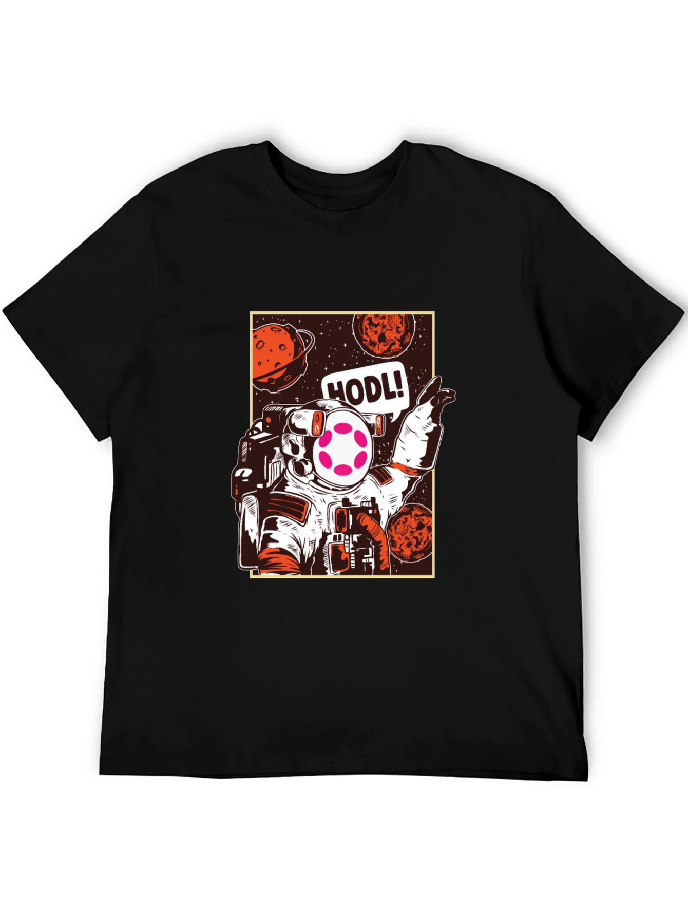 Astronaut HODL T-Shirt - Crypto Space Design