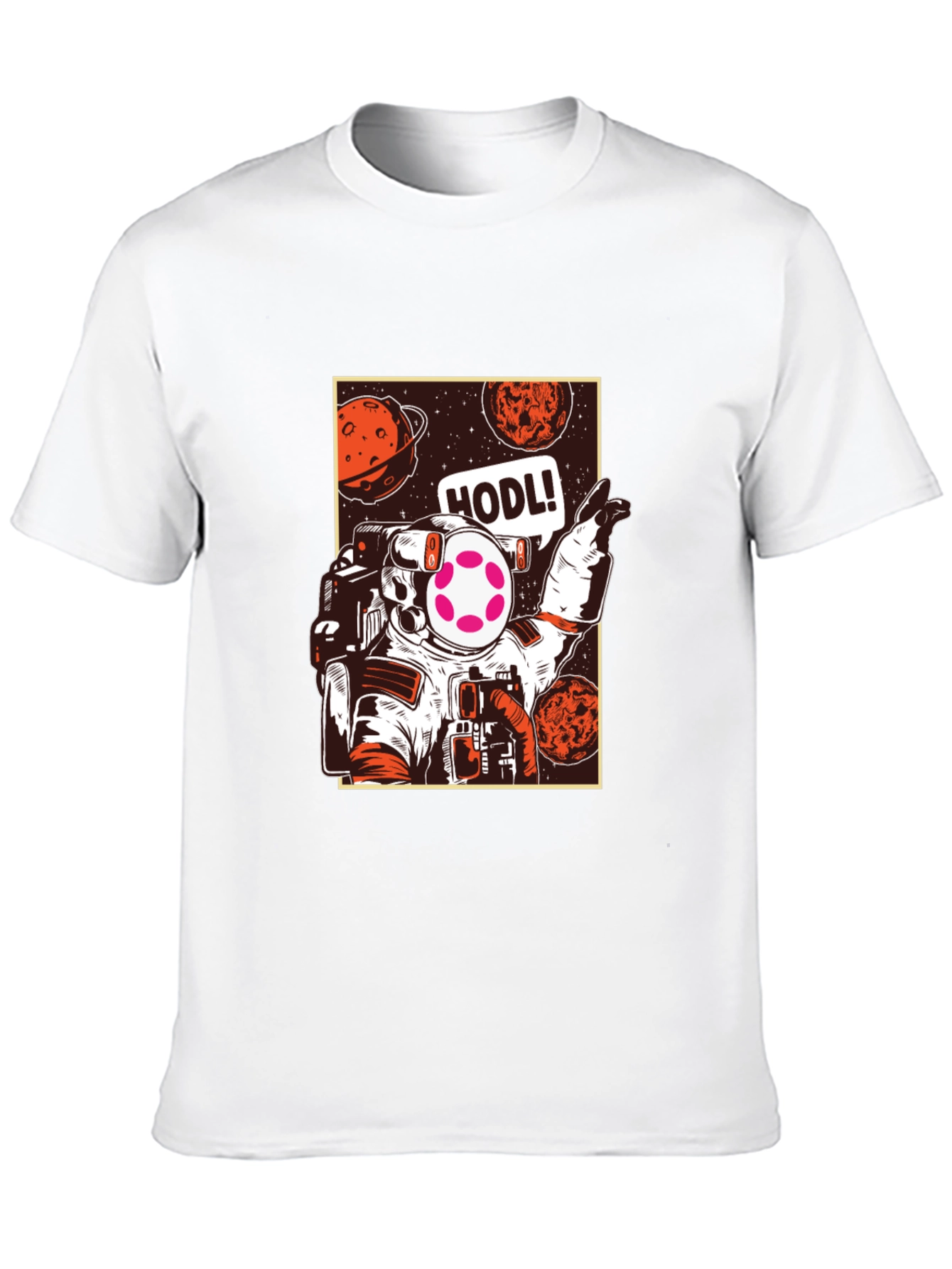 Astronaut HODL T-Shirt - Crypto Space Design