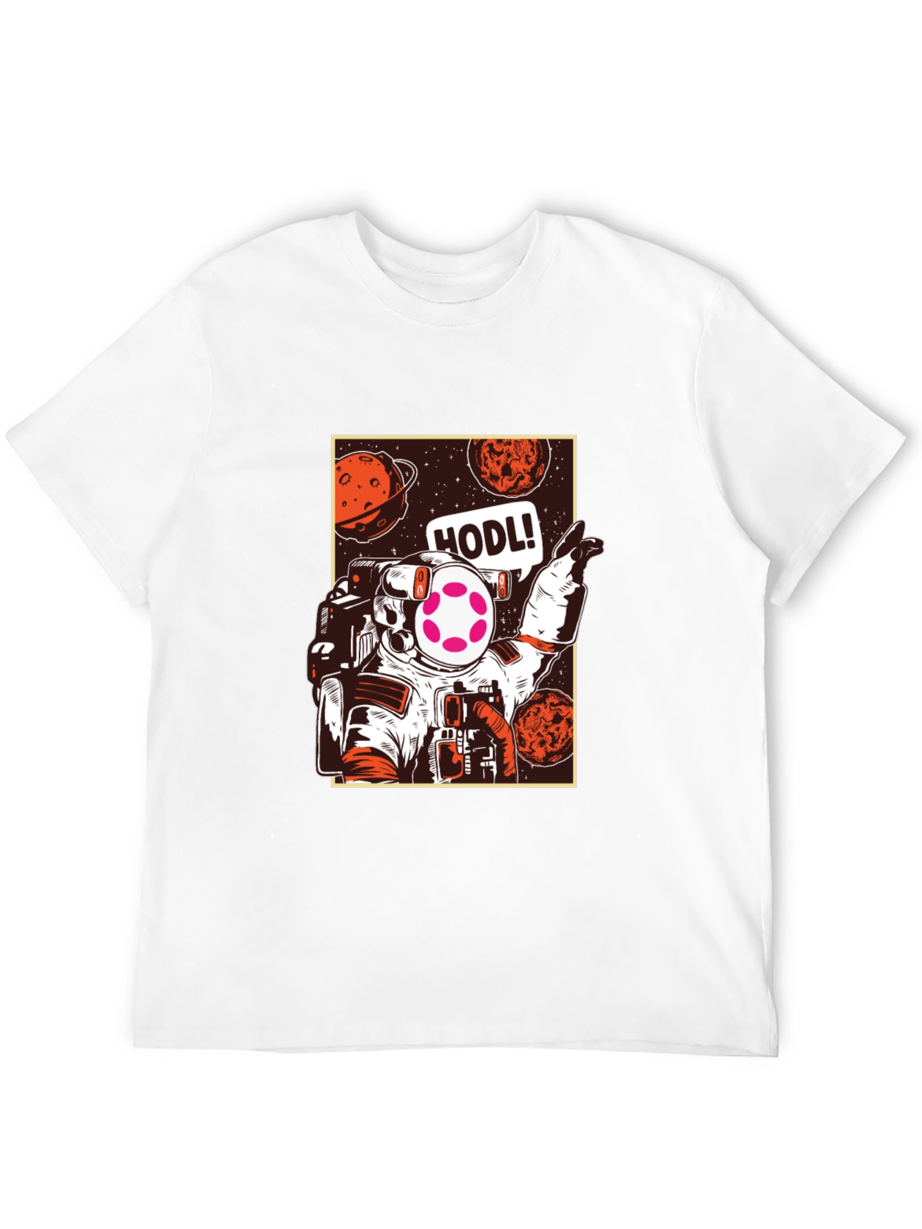 Astronaut HODL T-Shirt - Crypto Space Design