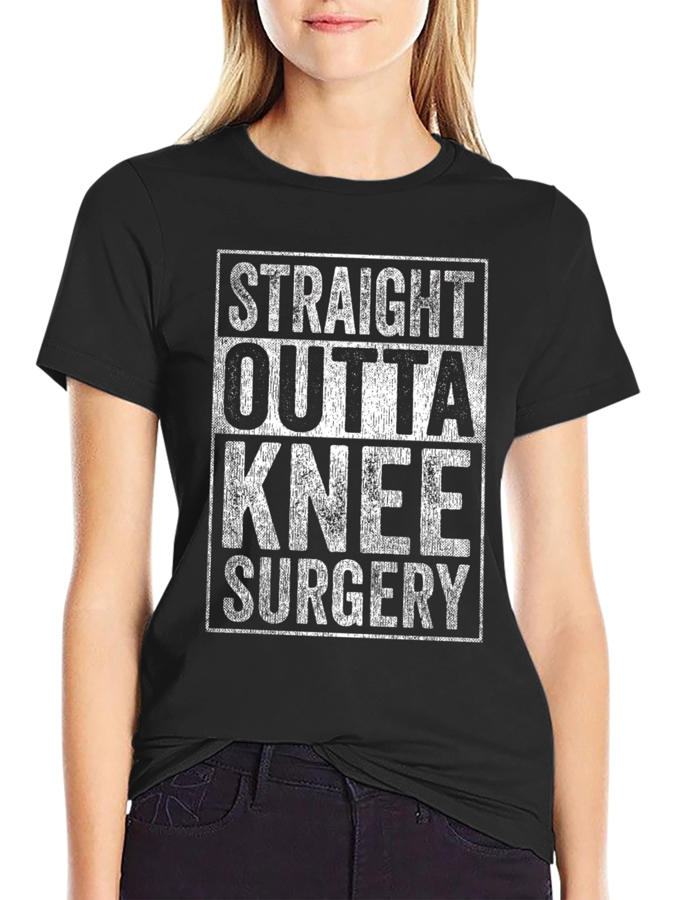 Straight Outta Knee Surgery Graphic T-Shirt