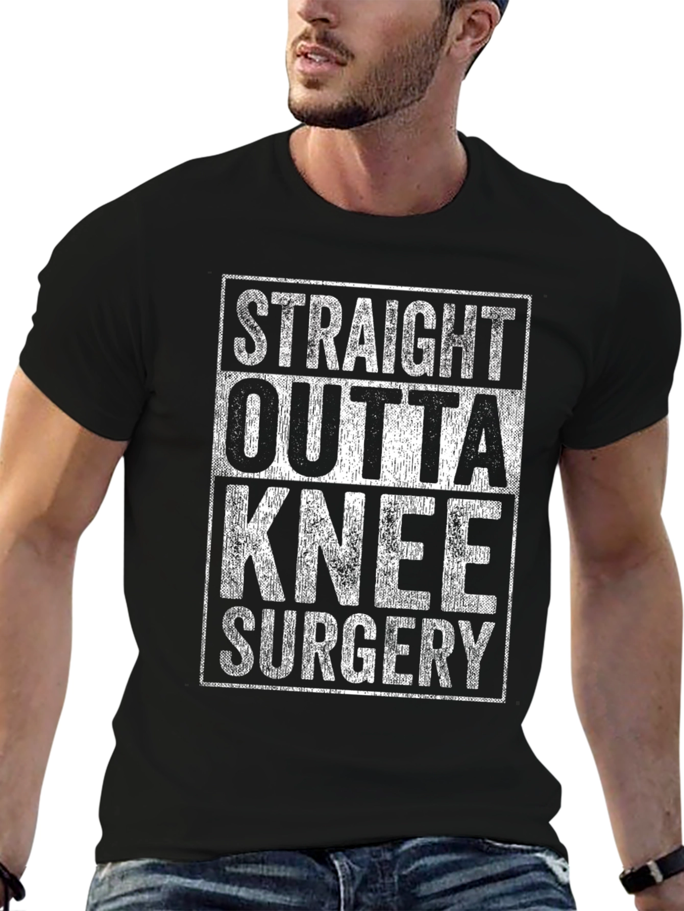 Straight Outta Knee Surgery Graphic T-Shirt