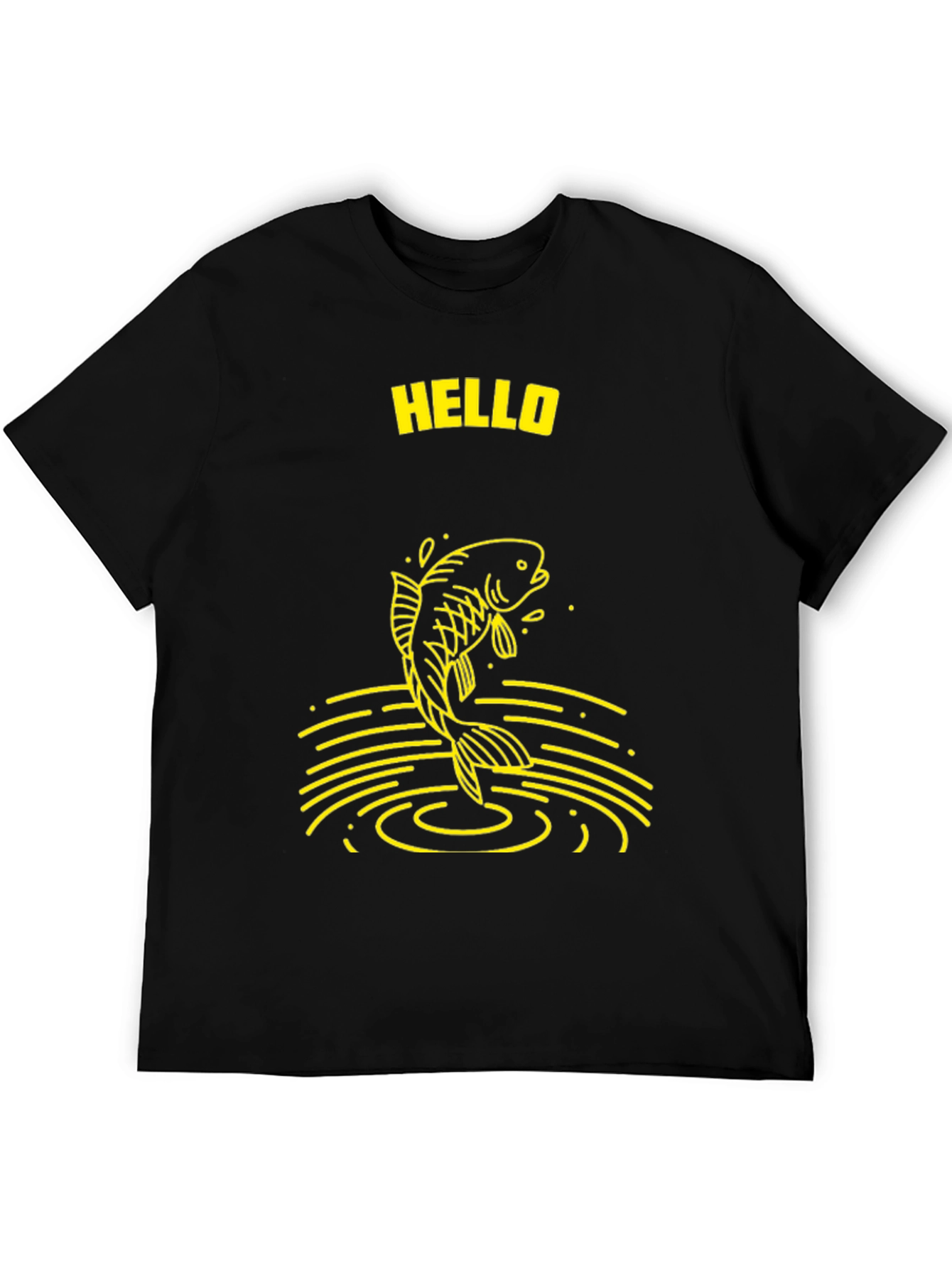 Hello Fish Graphic T-Shirt