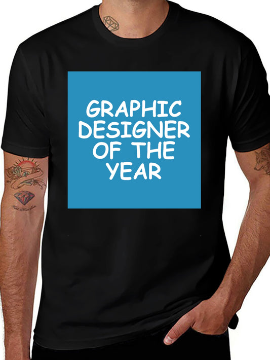Graphic Designer of the Year Tee - Black Cotton Blend