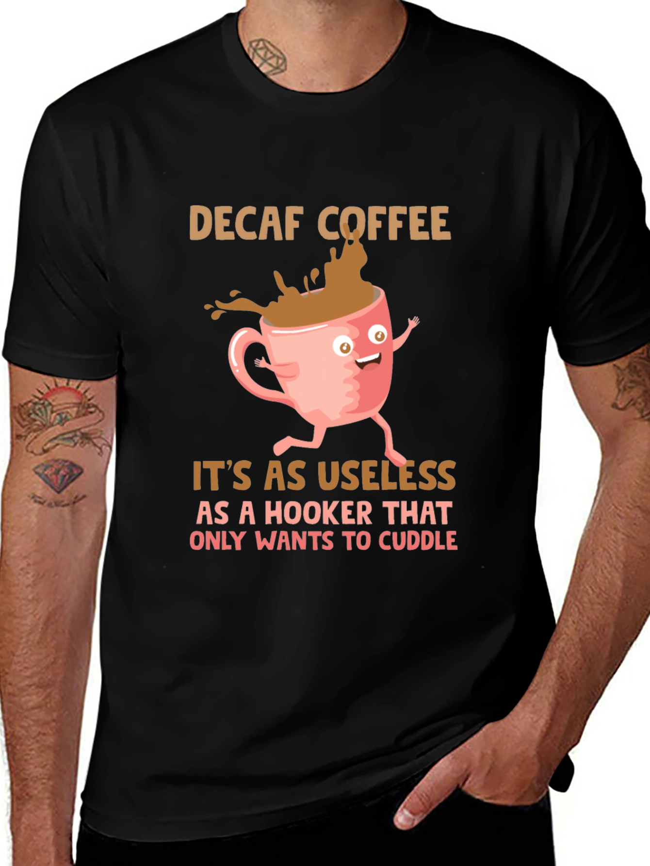 Decaf Coffee Joke T-Shirt