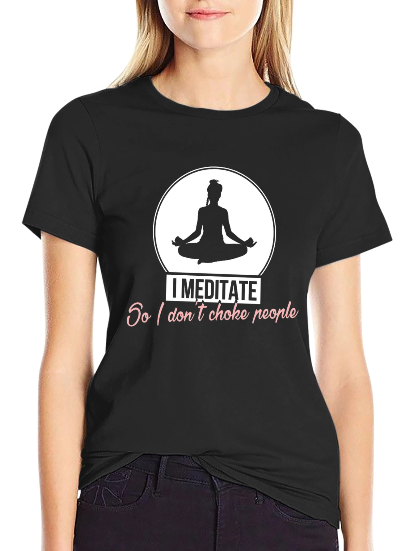 Meditate Dont Choke People T-Shirt