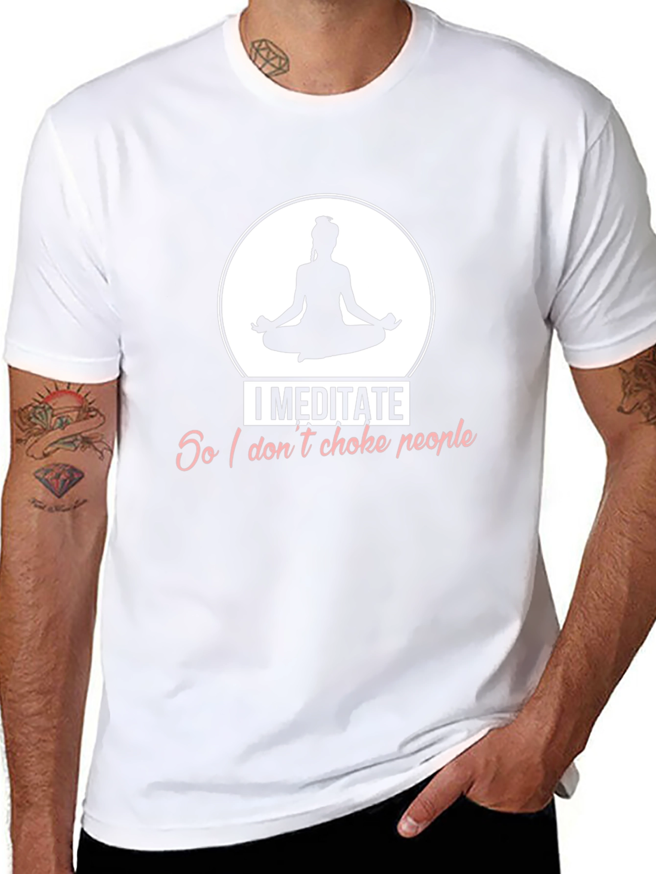 Meditate Dont Choke People T-Shirt