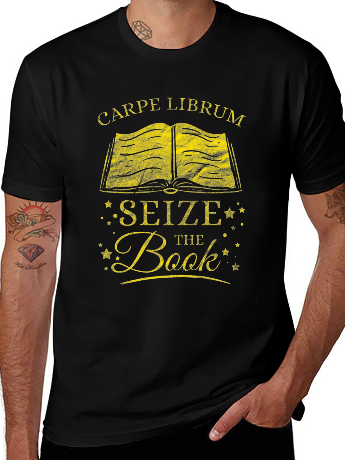 Carpe Librum T-Shirt - Seize The Book Graphic Tee